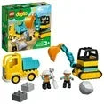 Wholesale Price with free shipping across the USA for LEGO DUPLO Town Truck & Tracked Excavator Construction Vehicle 10931 Toy for Toddlers 2 - 4 Years Old Girls & Boys, Fine Motor Skills Development - Manji Distributors