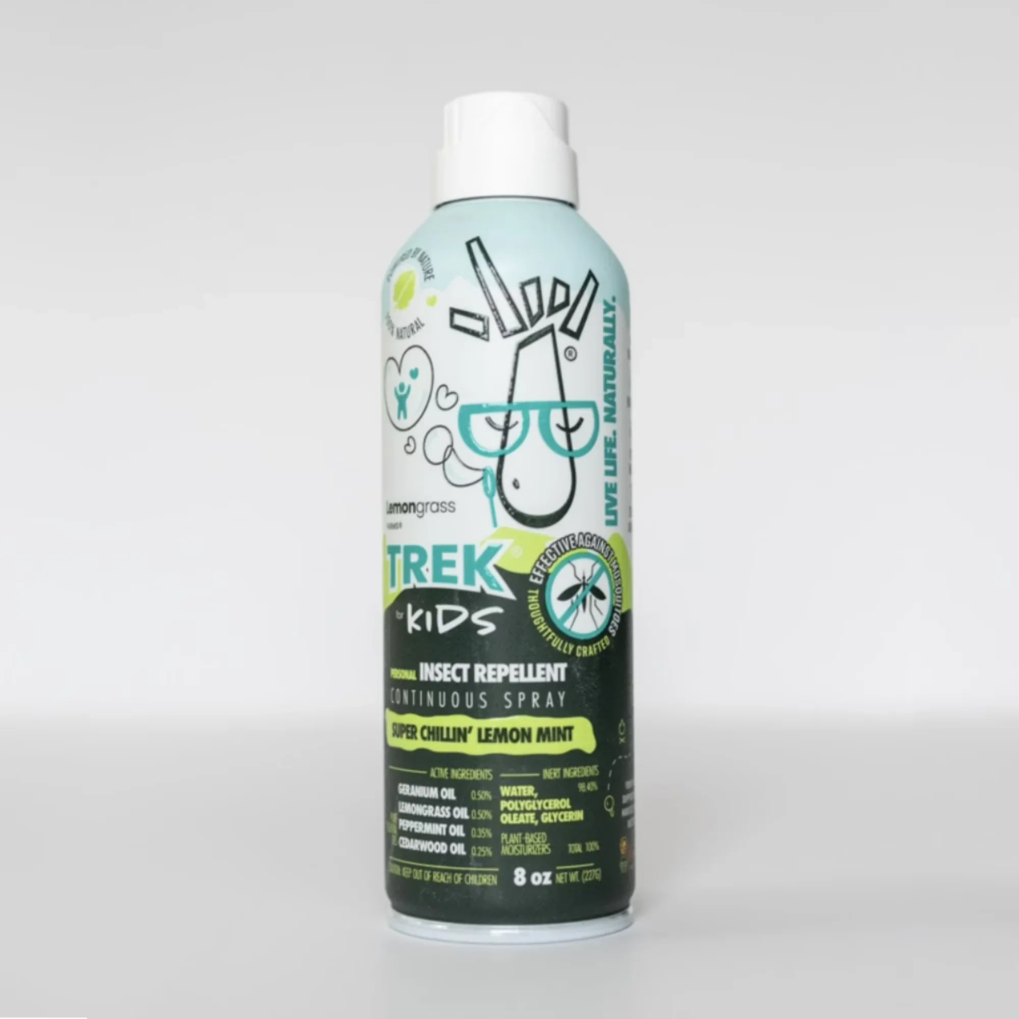 Wholesale Price with free shipping across the USA for Lemongrass Farms Trek for Kids All Natural Insect Repellent, Continuous Spray, 8 oz - Manji Distributors
