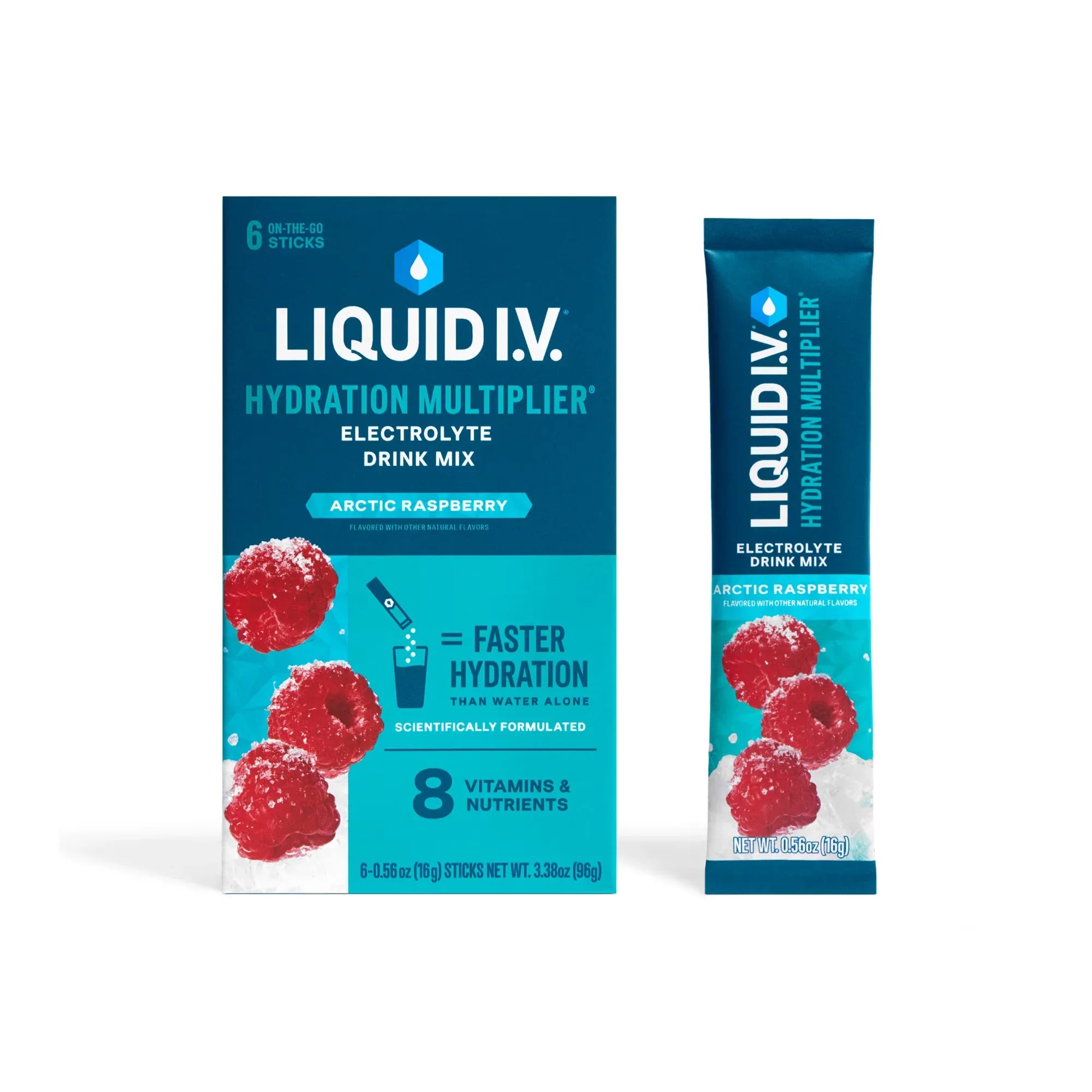 Wholesale Price with free shipping across the USA for Liquid I.V.® Arctic Raspberry Hydration Multiplier® Powdered Electrolyte Drink Mix, 6 CT - Manji Distributors