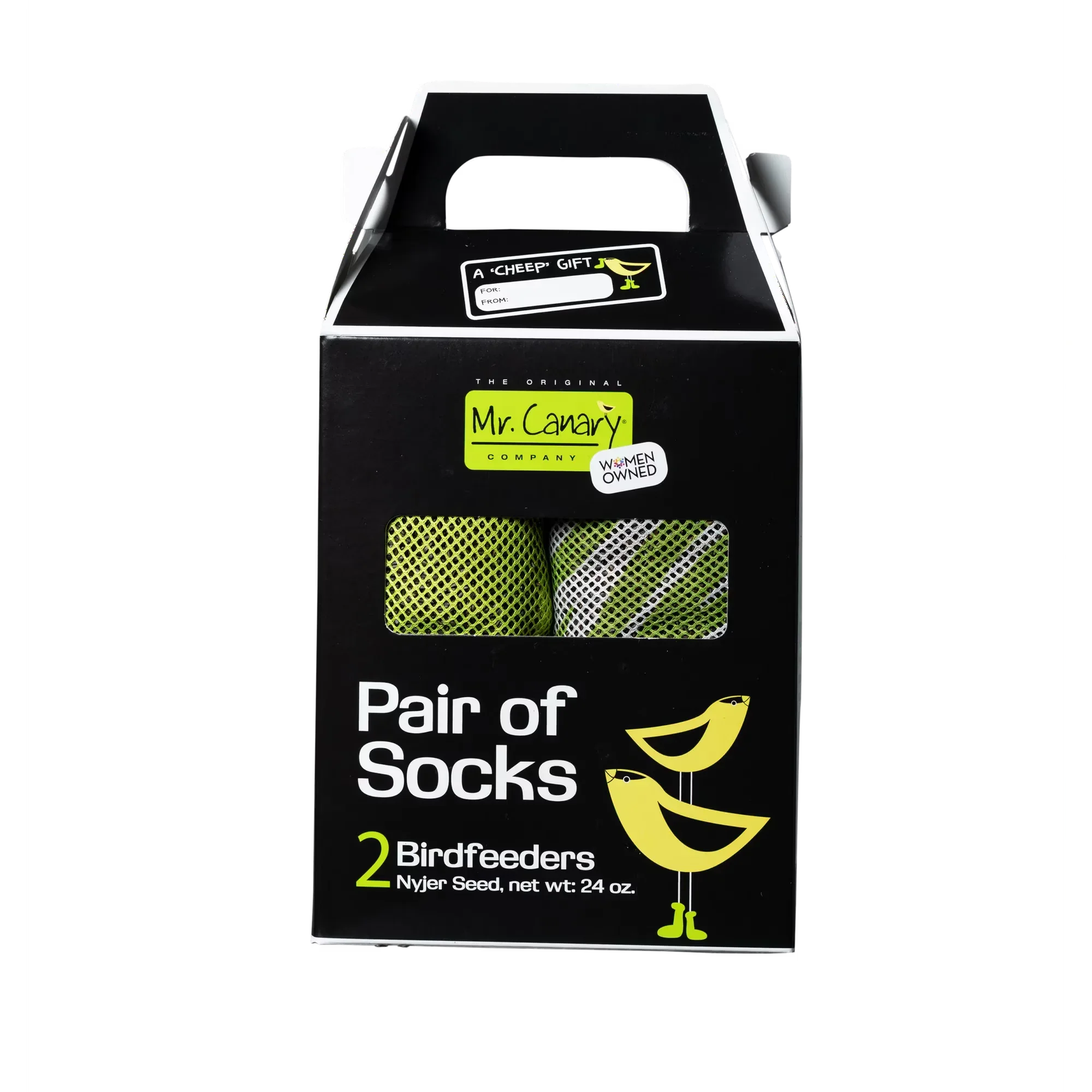 Wholesale Price with free shipping across the USA for Mr. Canary 2PK, 12oz 'Pair of Socks' Finch Soch Feeders - Manji Distributors