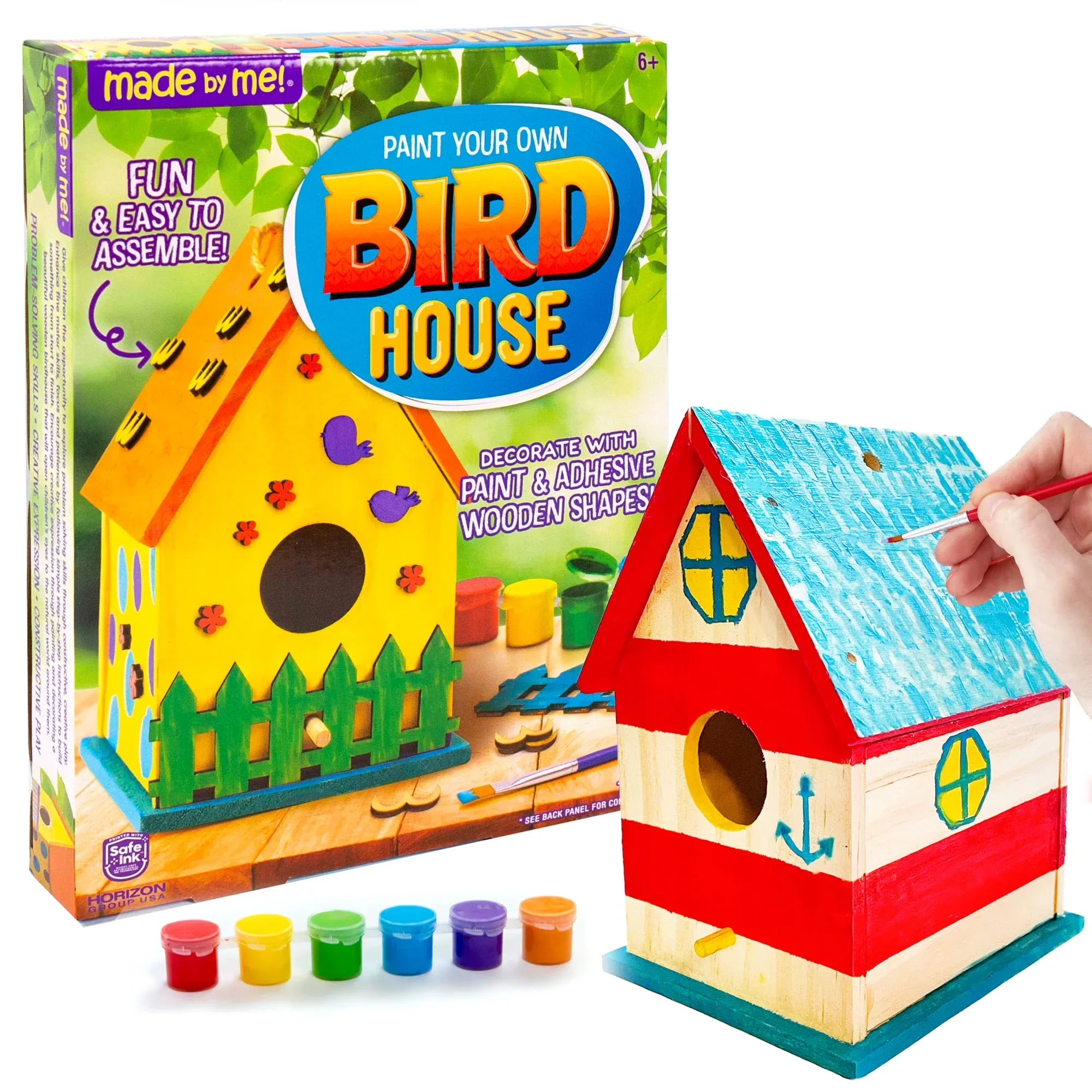 Wholesale Price with free shipping across the USA for Made by Me Paint Your Own Birdhouse Kit, Boys and Girls, Child, Ages 6+ - Manji Distributors