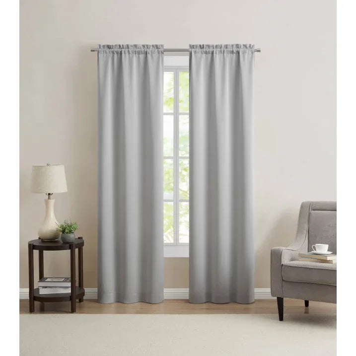 Wholesale Price with free shipping across the USA for Mainstays Blackout Curtain Panel Pair, Set of 2, Grey Dawn, 30