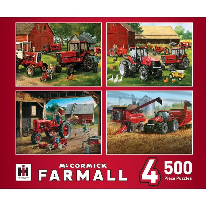Wholesale Price with free shipping across the USA for MasterPieces 500 Piece Jigsaw Puzzle for Adults - Farmall 4-Pack - 14