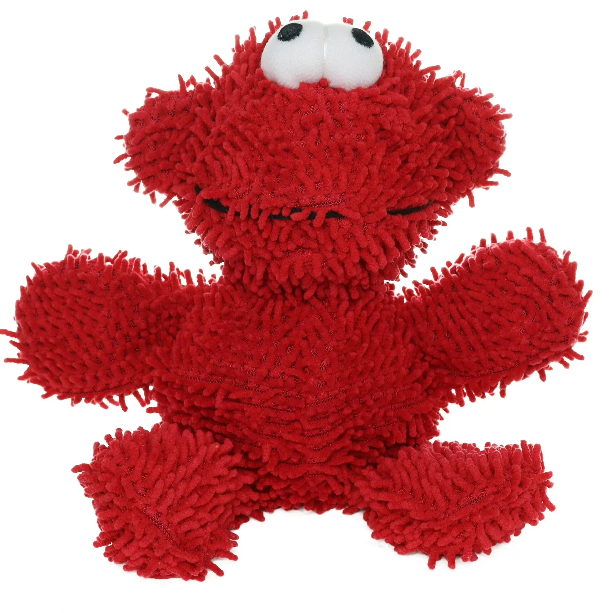Wholesale Price with free shipping across the USA for Mighty Microfiber Ball Medium Monster Red Durable Plush Squeaky Dog Toy - Manji Distributors