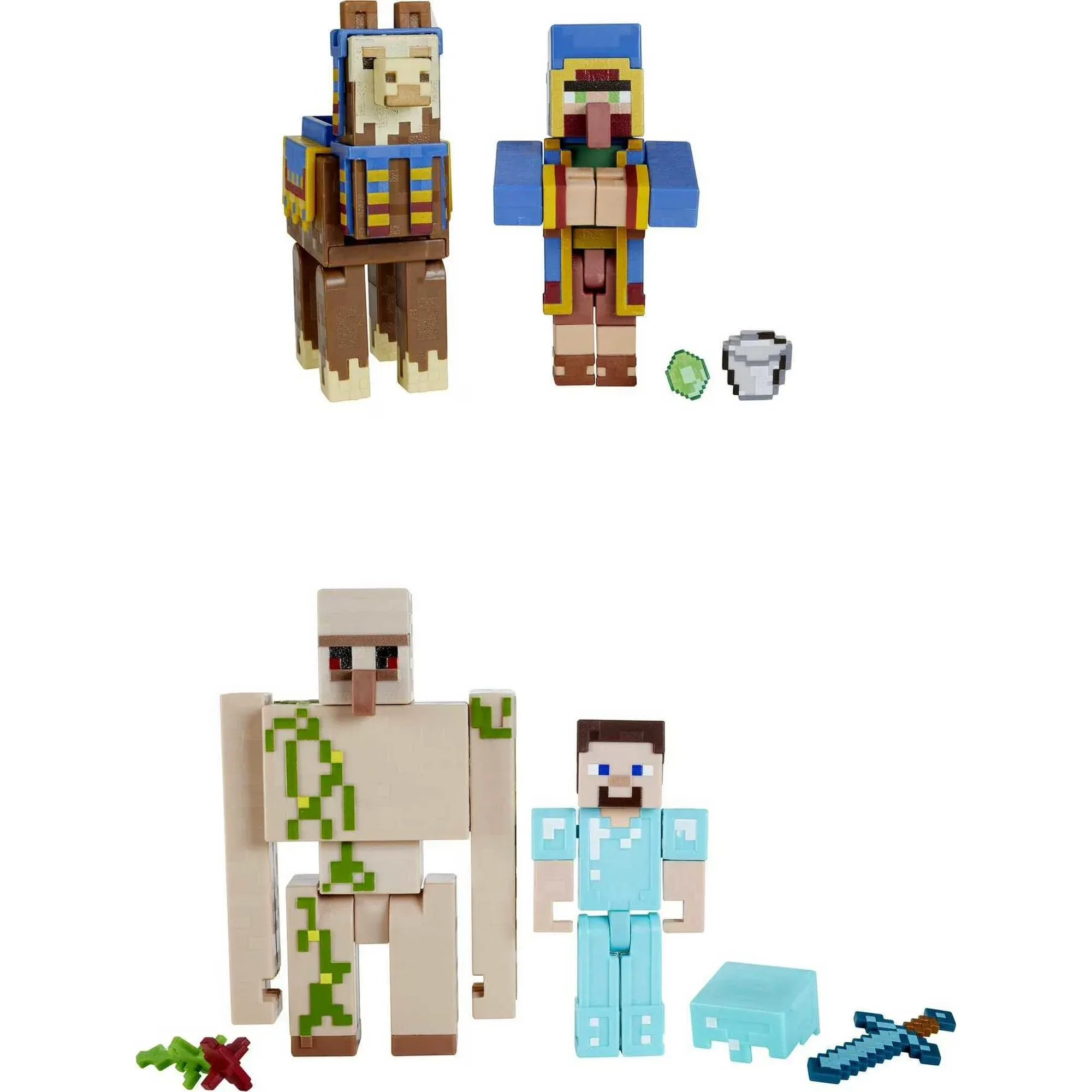 Wholesale Price with free shipping across the USA for Minecraft Action Figures & Accessories 2-Pack, 3.25-inch Scale Collectible Sets (Characters May Vary) - Manji Distributors