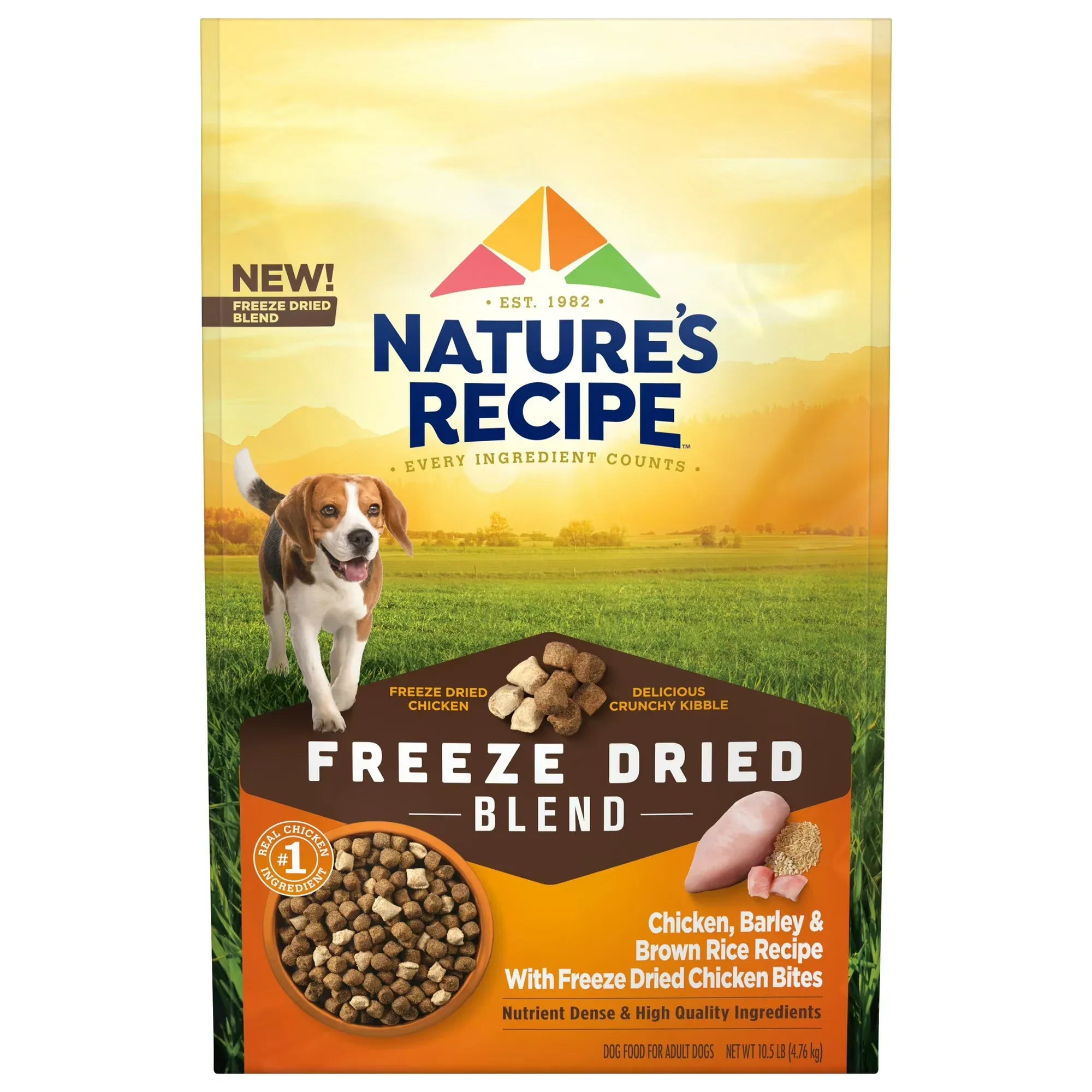 Wholesale Price with free shipping across the USA for Nature’s Recipe Freeze Dried Chicken, Barley & Brown Rice Dog Food 10.5 lb Bag - Manji Distributors