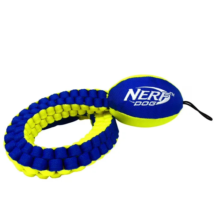 Wholesale Price with free shipping across the USA for Nerf Dog Vortex Chain Tug Dog Toy with Durable Braided Nylon, 25 inch - Manji Distributors