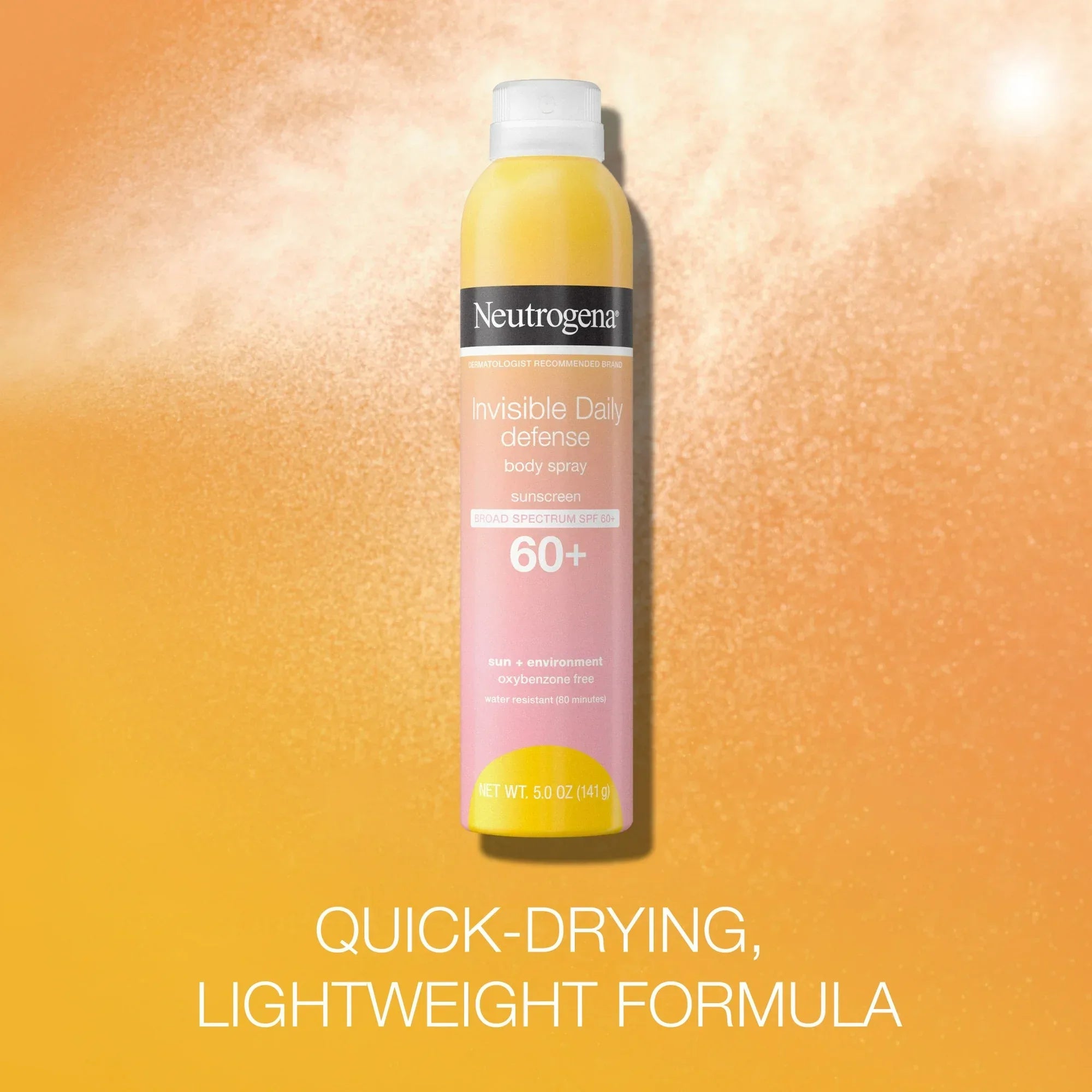 Wholesale Price with free shipping across the USA for Neutrogena Invisible Daily Defense Travel Sunscreen Spray, SPF 60, 5 fl oz - Manji Distributors