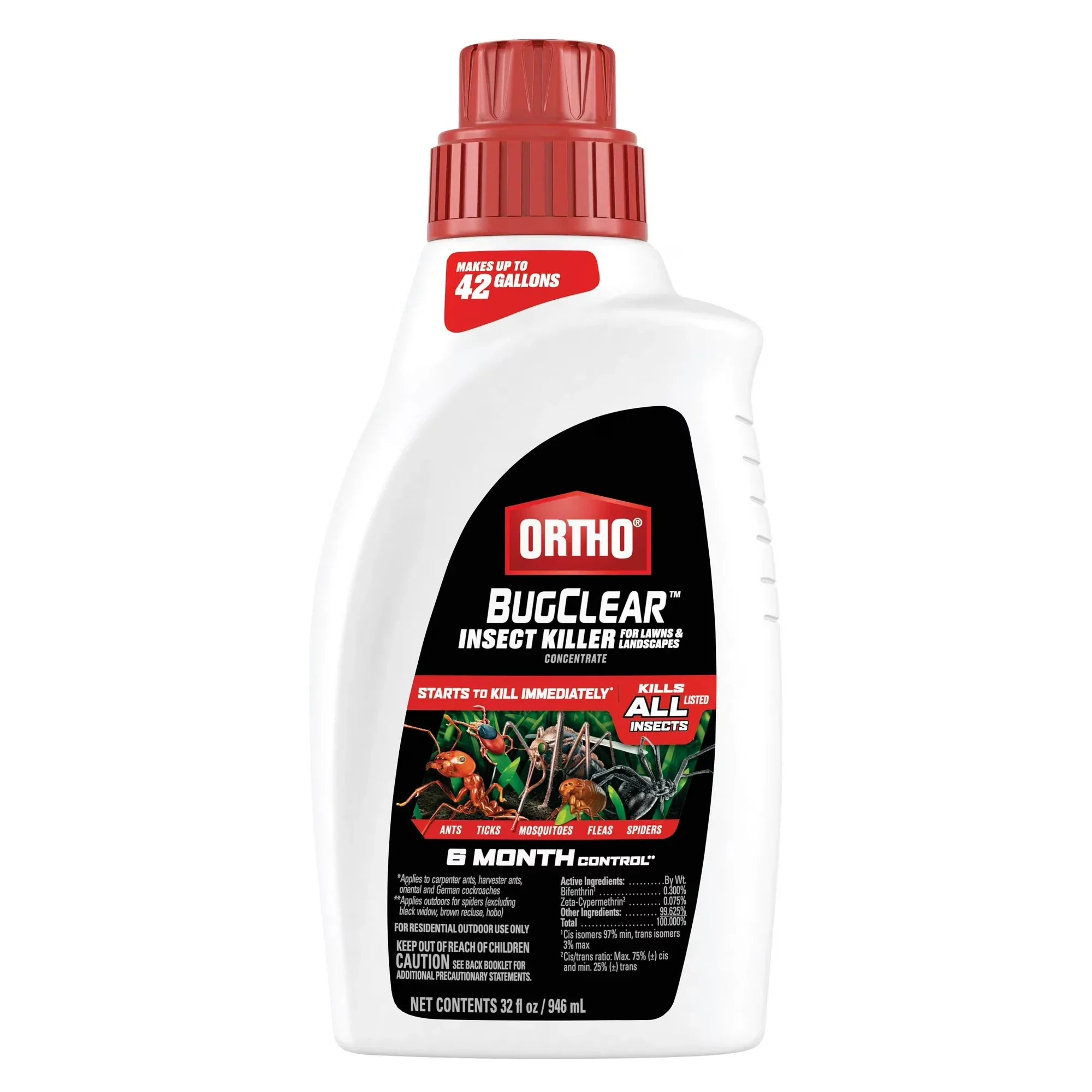 Wholesale Price with free shipping across the USA for Ortho BugClear Insect Killer for Lawns and Landscapes Concentrate, 32 fl. oz. - Manji Distributors