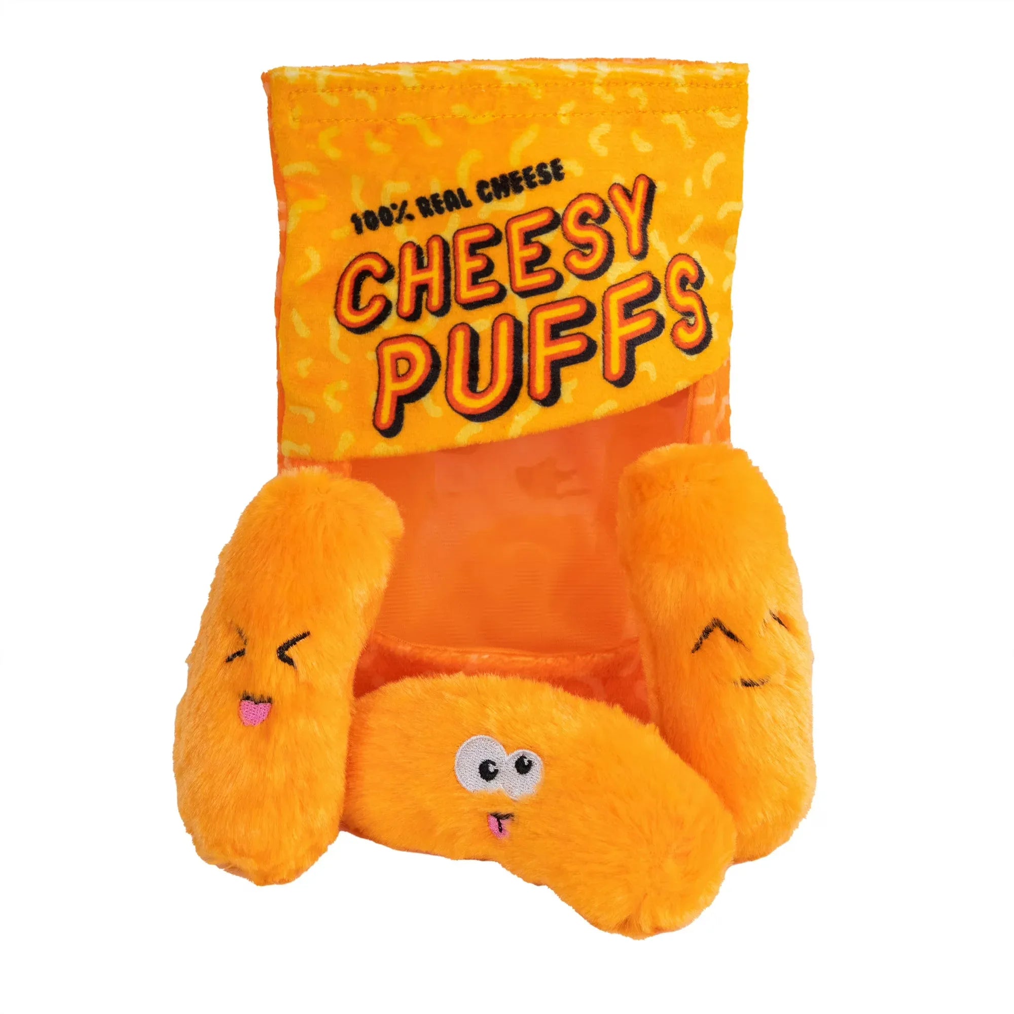 Wholesale Price with free shipping across the USA for Outward Hound Plush Dog Toys, Puzzle Snack Bag Cheese Puff Dog Toy - Manji Distributors