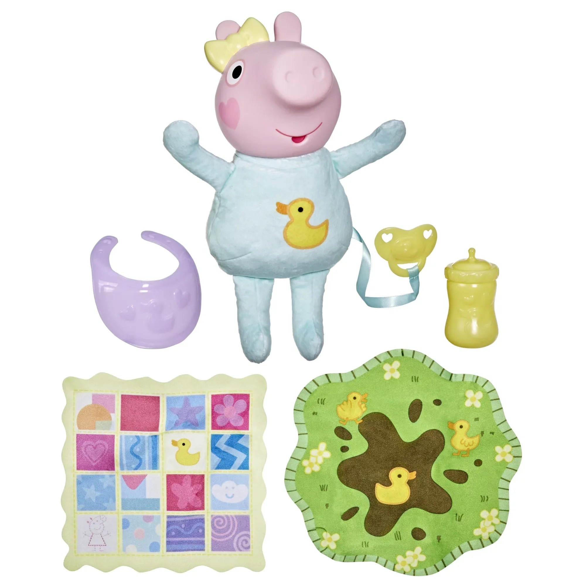 Wholesale Price with free shipping across the USA for Peppa Pig Toys Oinks + Snuggles Baby Evie Interactive Baby Doll with Accessories, 20+ Sounds, 3+ - Manji Distributors