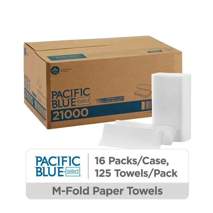 Wholesale Price with free shipping across the USA for Pacific Blue Select® Multifold Premium 2-Ply C-Fold Paper Towels by GP PRO (Georgia-Pacific), White, 2,000 Towels Per Case - Manji Distributors
