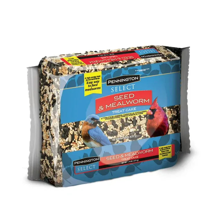 Wholesale Price with free shipping across the USA for Pennington Seed & Mealworm Treat Cake, Wild Bird Feed, 1.4 lb., 1 Pack - Manji Distributors