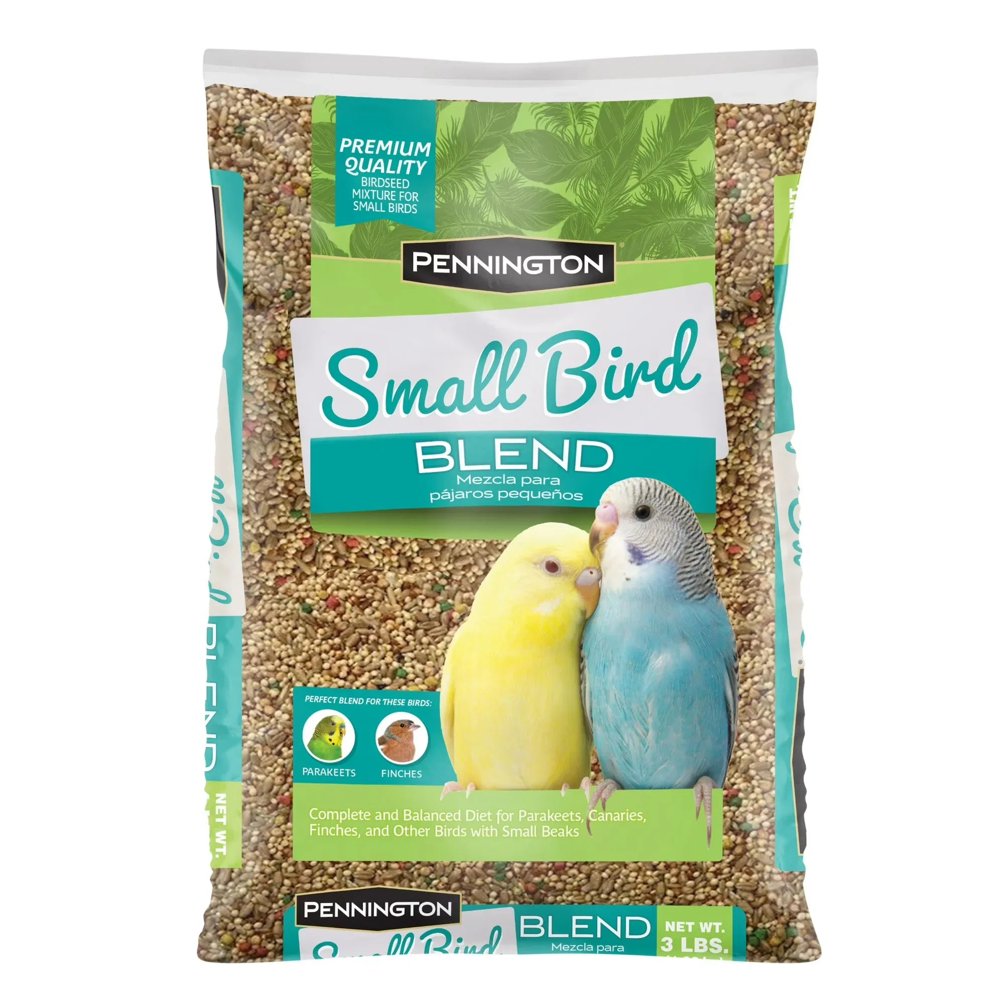 Wholesale Price with free shipping across the USA for Pennington Small Breed Everyday Blend Dry Bird Food, for Parakeets, Canaries and Finches; 3 lb. Bag - Manji Distributors