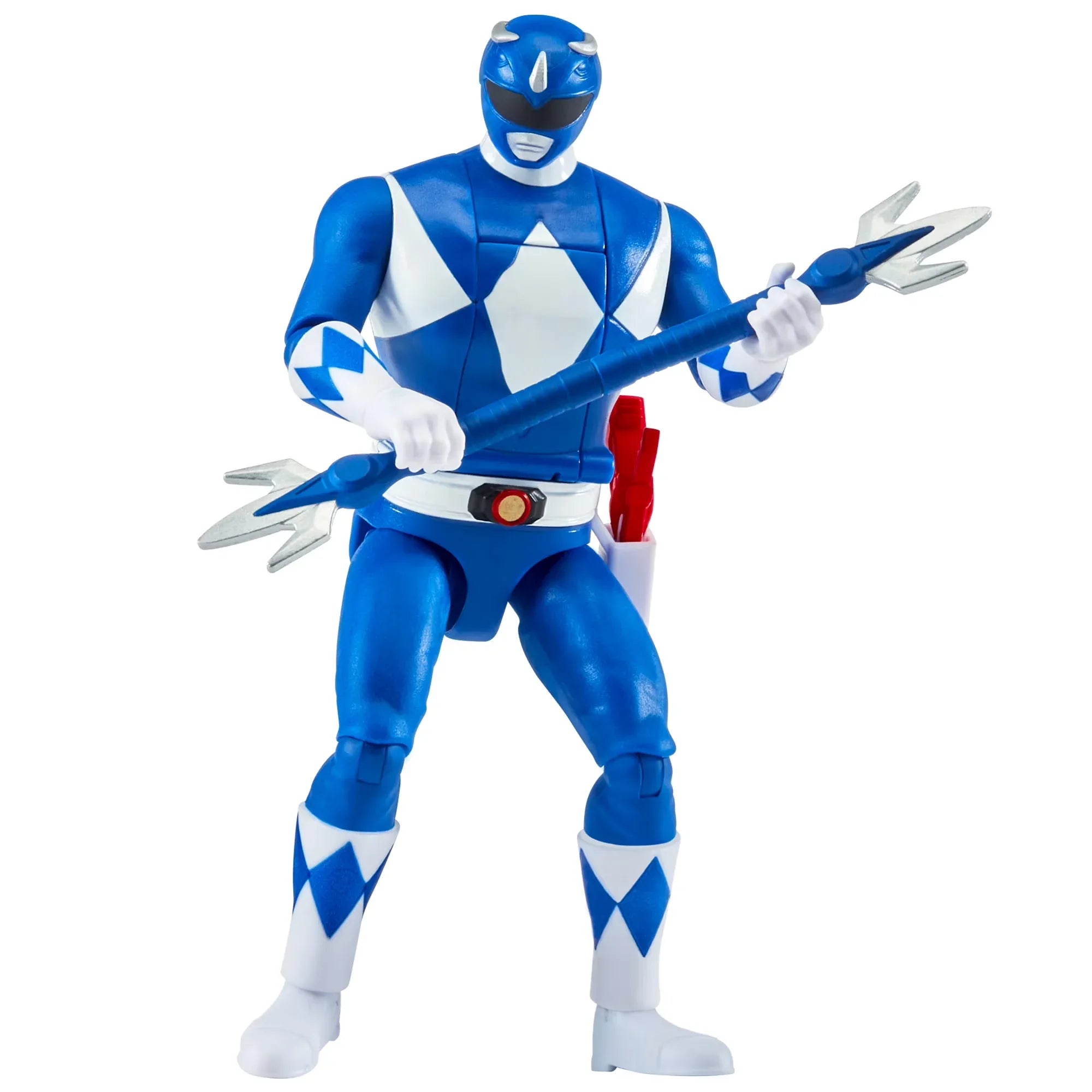 Wholesale Price with free shipping across the USA for Mighty Morphin Power Rangers: Re-Ignition - Auto-Morphin Blue Ranger Action Figure by Playmates Toys - Manji Distributors