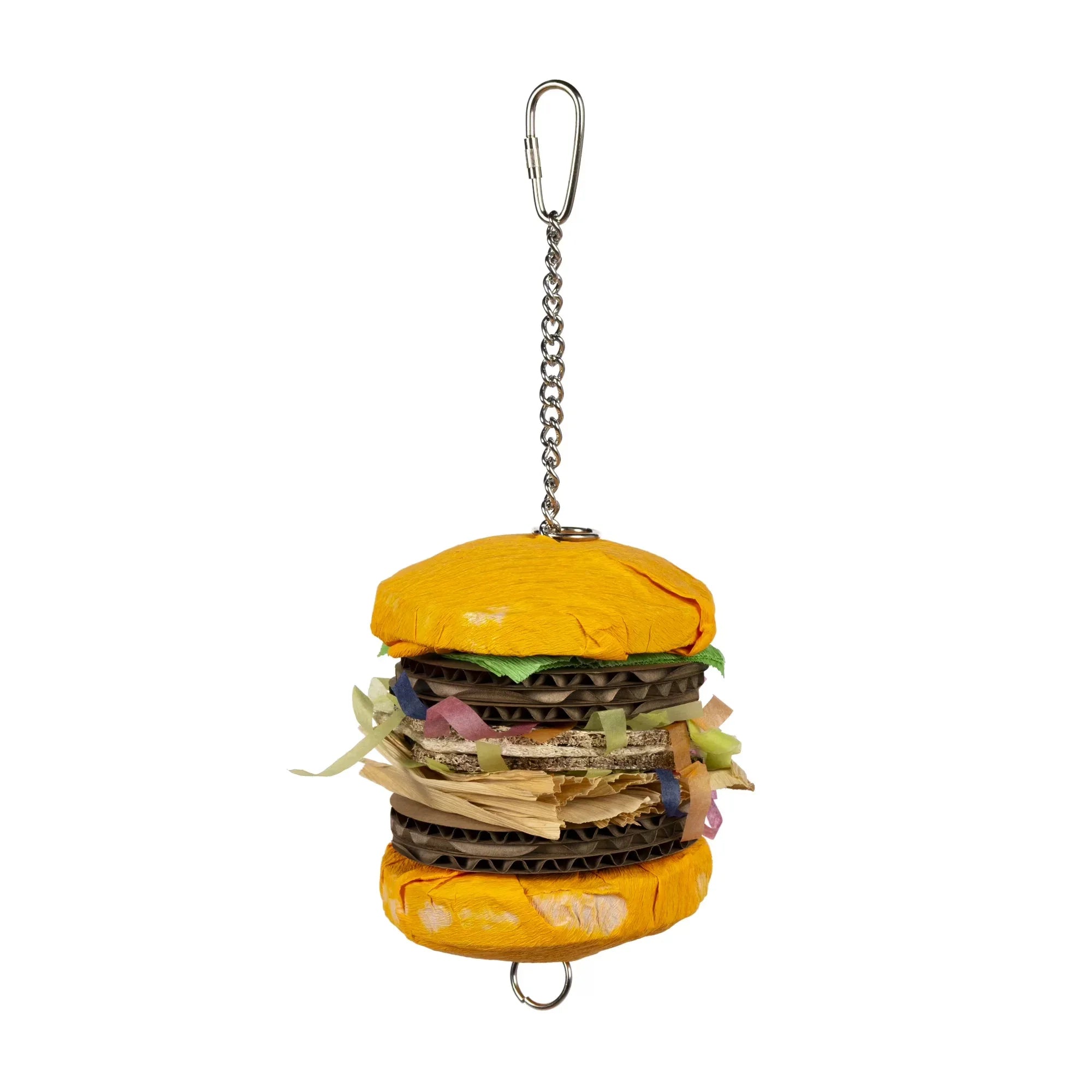 Wholesale Price with free shipping across the USA for Prevue Pet Products Playfuls Patty Stack Hamburger Bird Toy - Manji Distributors