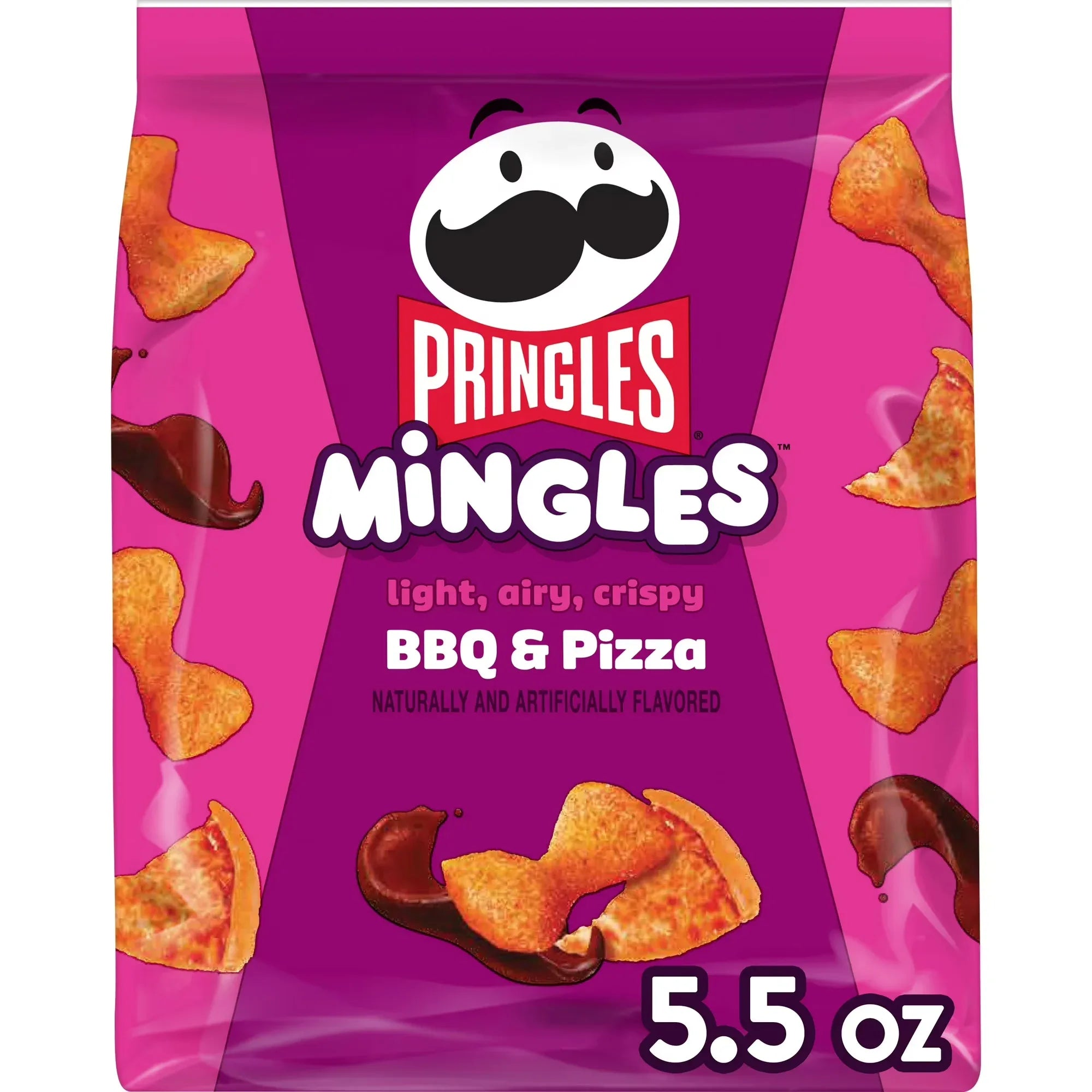 Wholesale Price with free shipping across the USA for Pringles Mingles BBQ and Pizza Puffed Snacks, Salty Snacks, 5.5 oz - Manji Distributors