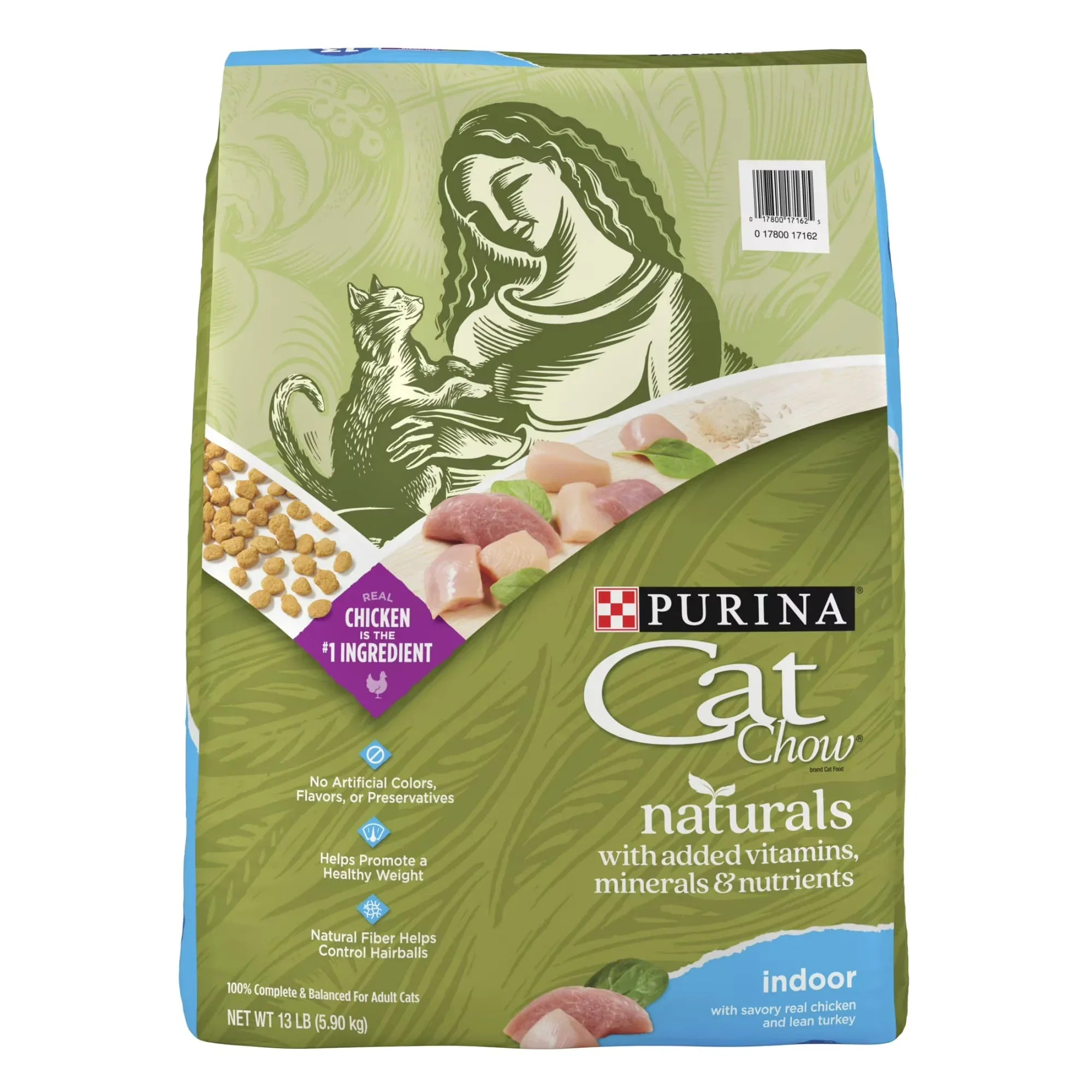 Wholesale Price with free shipping across the USA for Purina Cat Chow Naturals Hairball & Weight Control Indoor Dry Cat Food, 13 lb - Manji Distributors