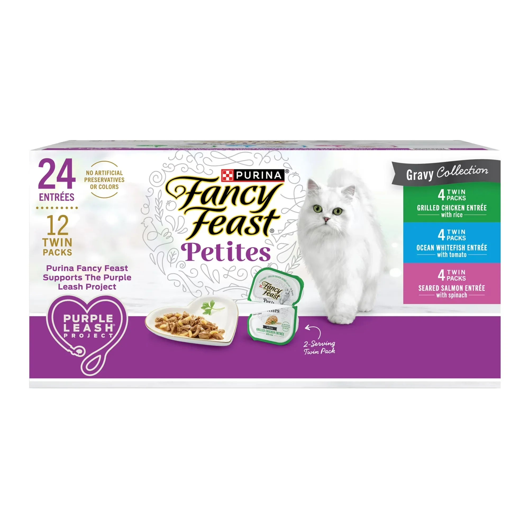 Wholesale Price with free shipping across the USA for Purina Fancy Feast Petites Kitten Food, Wet Cat Food, Gravy Collections, 1.4 oz Tubs (24 Pack) - Manji Distributors