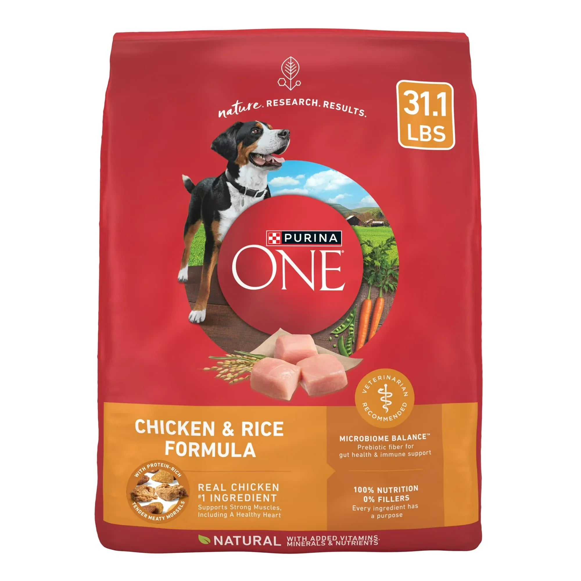 Wholesale Price with free shipping across the USA for Purina One Dry Dog Food for Adult Dogs High Protein, Real Chicken & Rice, 31.1 lb Bag - Manji Distributors