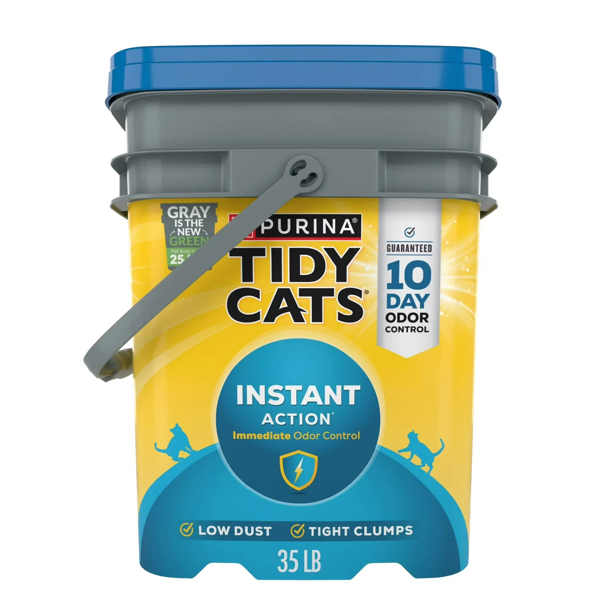Wholesale Price with free shipping across the USA for Purina Tidy Cats Instant Action Clumping Cat Litter, Natural, Low Dust, Odor Control, 35 lb. Pail - Manji Distributors
