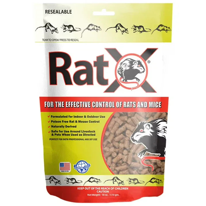 Wholesale Price with free shipping across the USA for RatX Rodent Control Pellets, Rat and Mouse Killer, 18 oz - Manji Distributors
