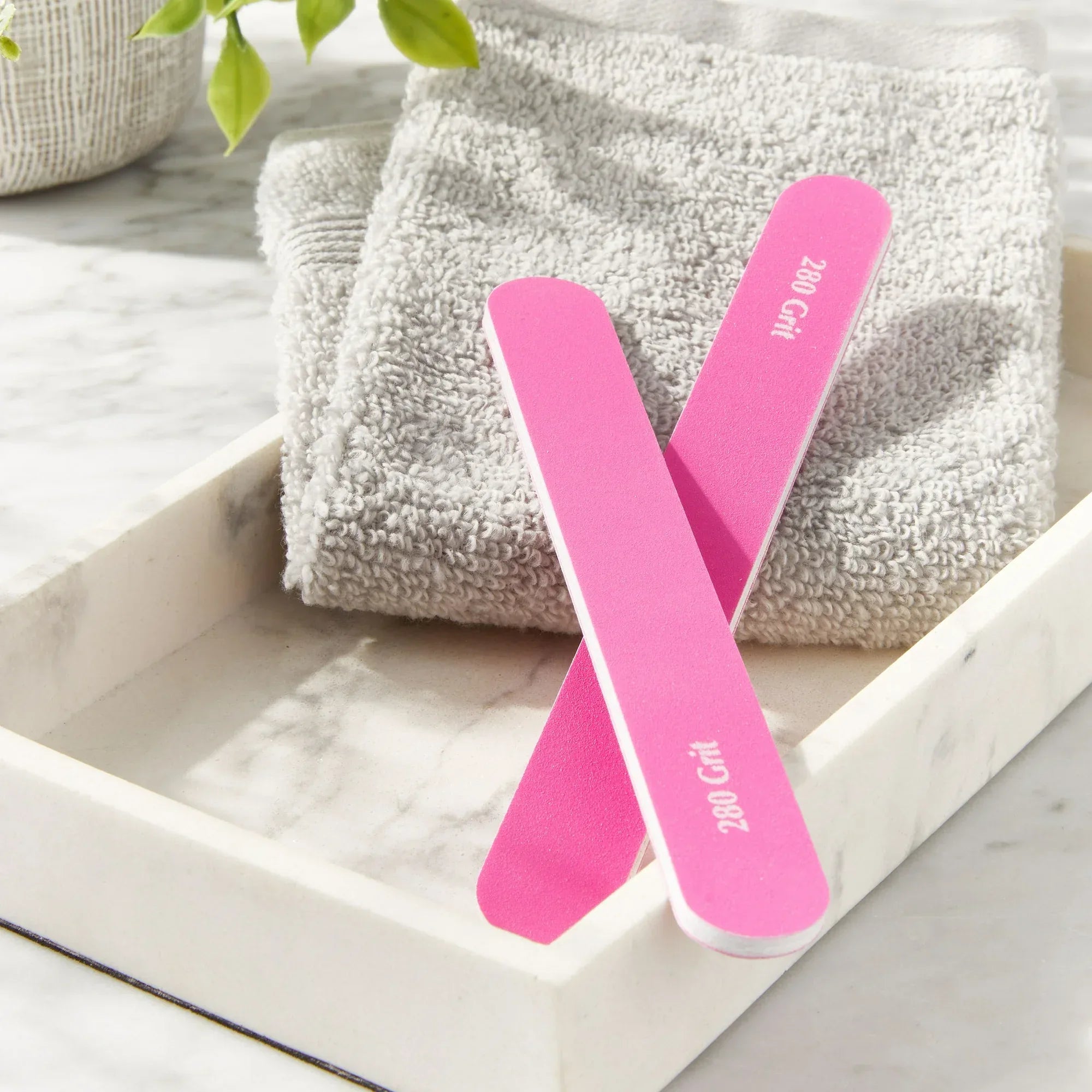 Wholesale Price with free shipping across the USA for (6 pack) Equate 280/320-Grit Salon-Style Files, Pink, 2 Count - Manji Distributors