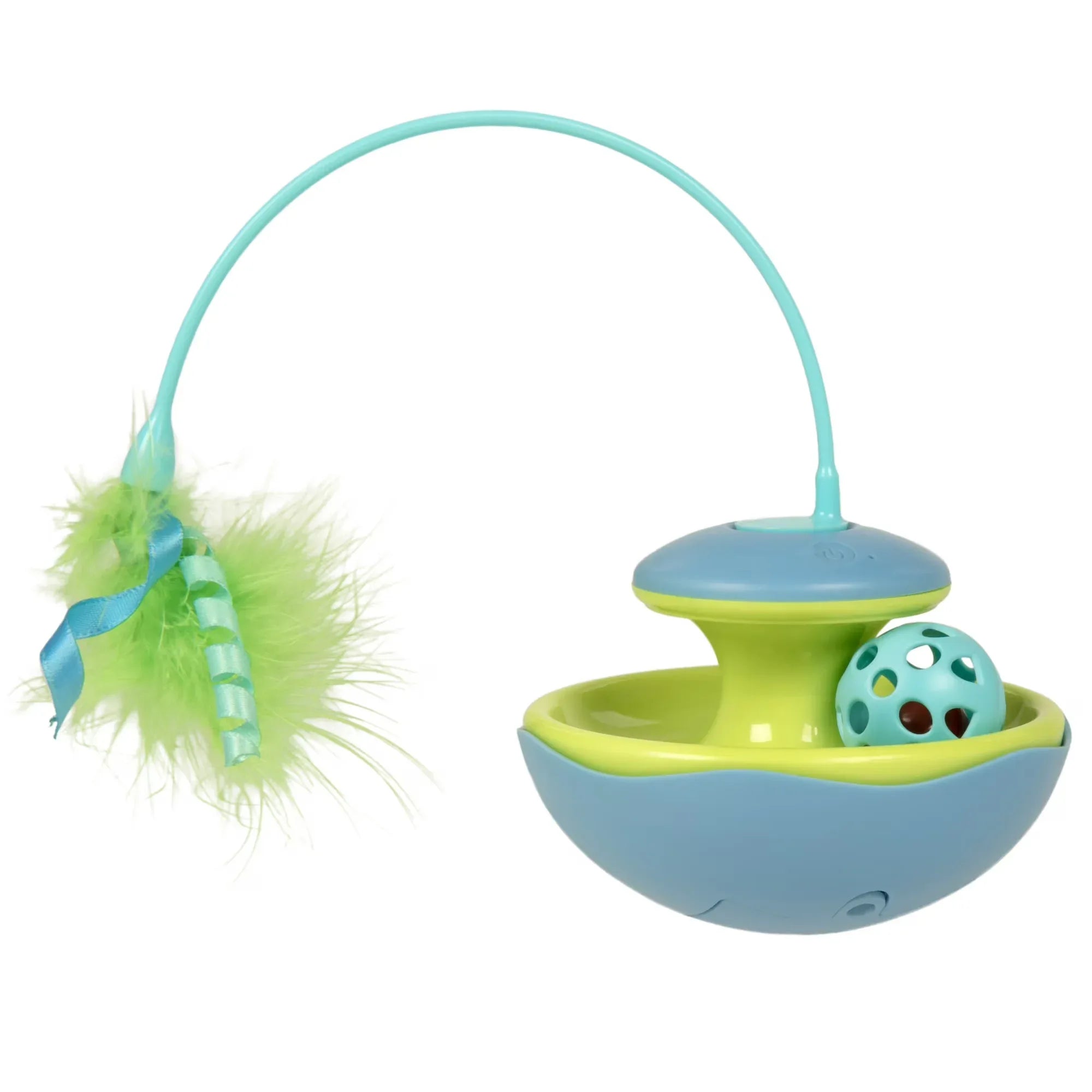 Wholesale Price with free shipping across the USA for SmartyKat Track Tizzy Motion Cat Toy –Electronic Interactive Pet Toy, Blue - Manji Distributors