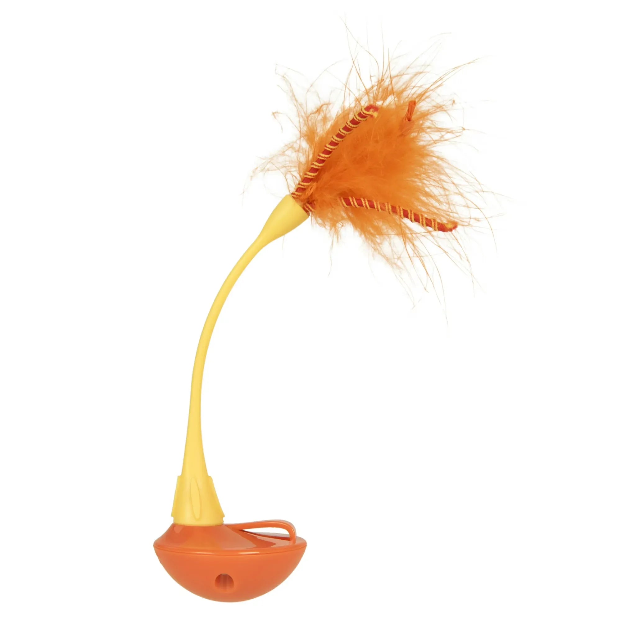 Wholesale Price with free shipping across the USA for SmartyKat Tip ‘N Dip – Interactive Cat Toy with Feathers and Wobble Action, Orange - Manji Distributors