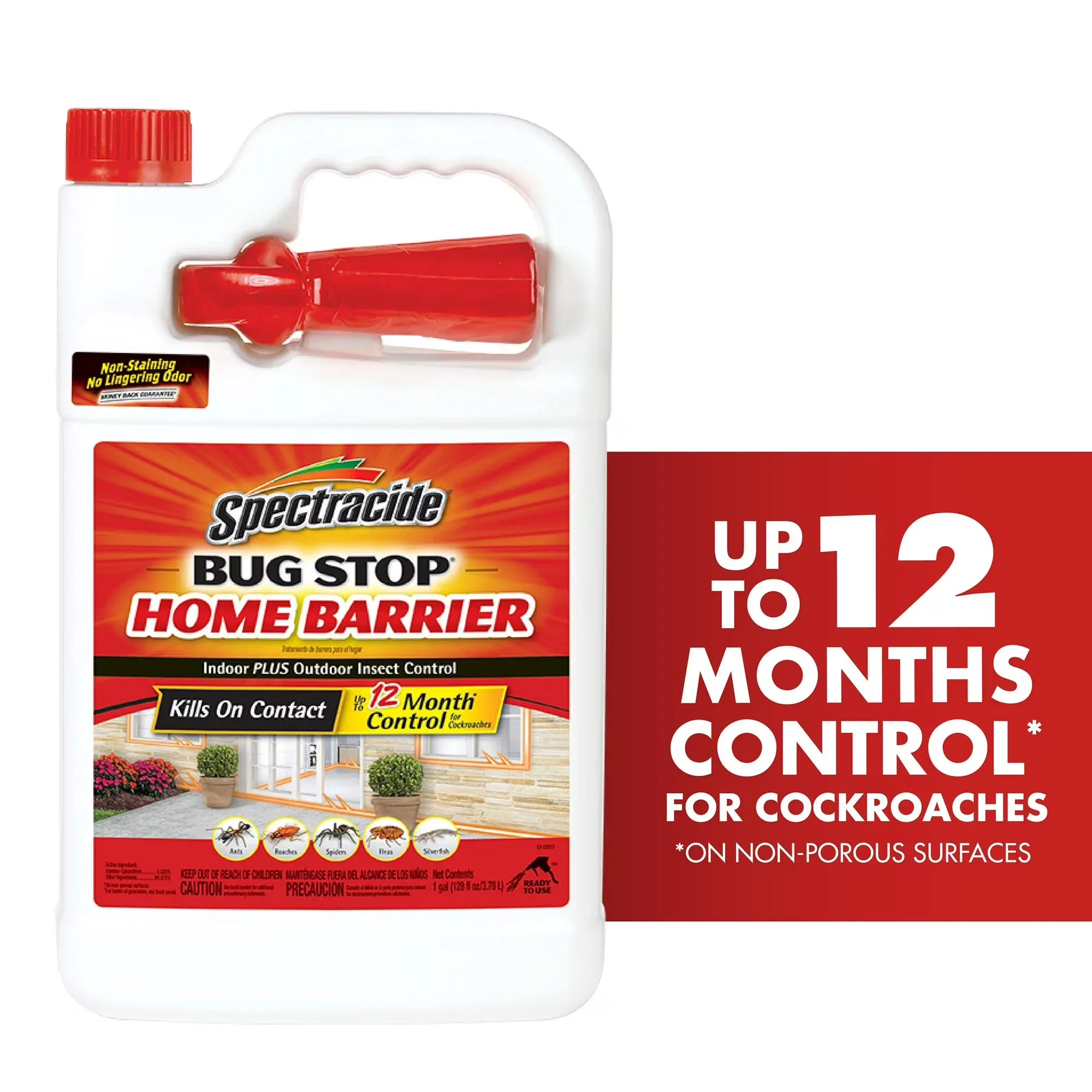 Wholesale Price with free shipping across the USA for Spectracide Bug Stop Home Barrier, Ready-to-Use Indoor Plus Outdoor Insect Control, 1 Gal. - Manji Distributors