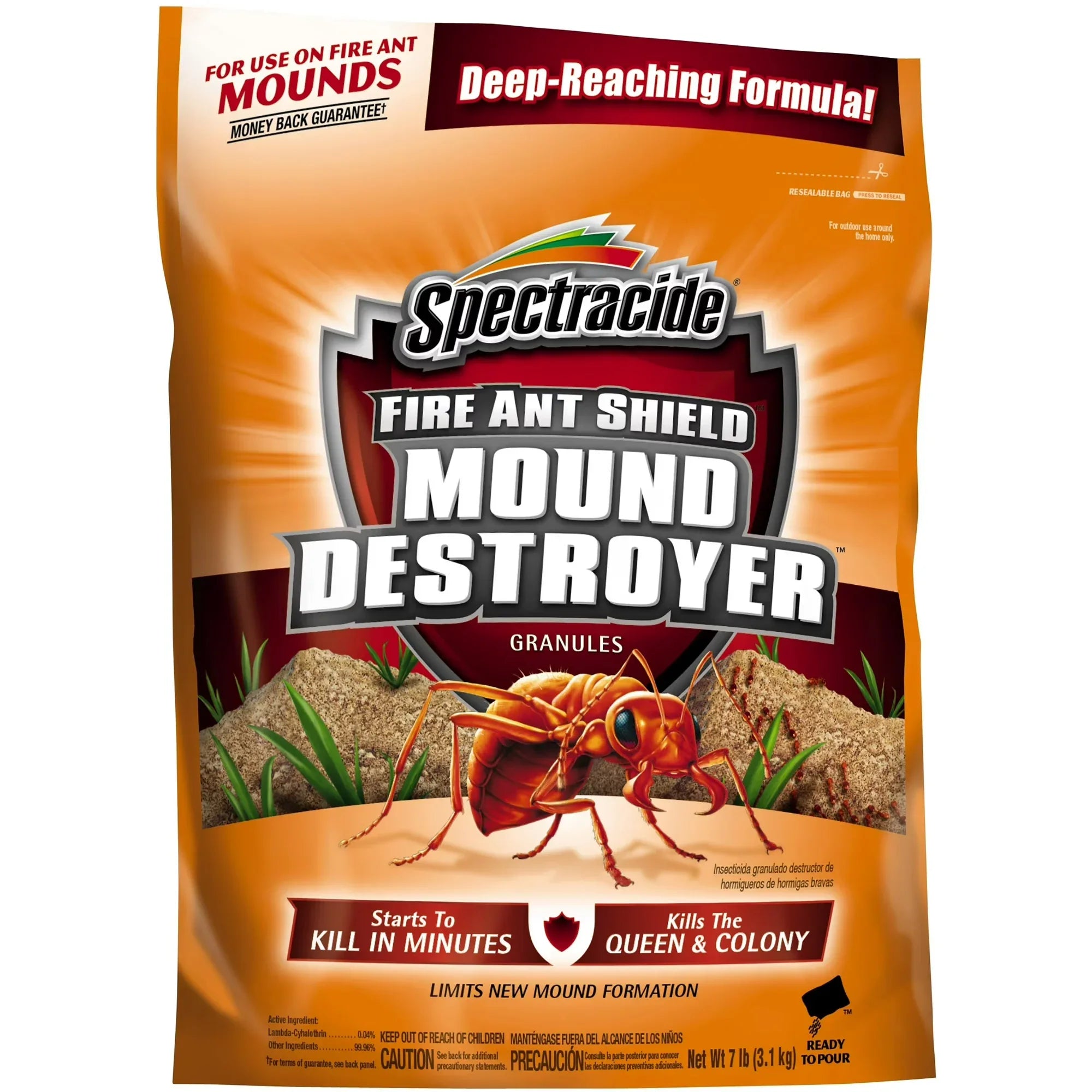 Wholesale Price with free shipping across the USA for Spectracide Fire and Ant Shield Mound Destroyer Granules, Kills Ants, 7lbs - Manji Distributors