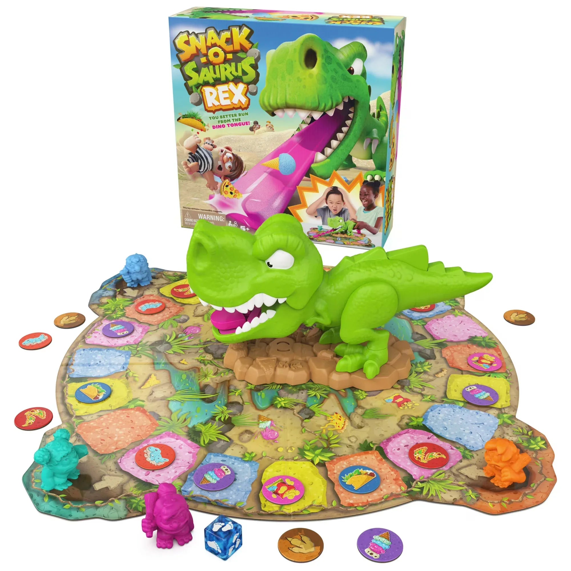 Wholesale Price with free shipping across the USA for Spin Master Games, Snack-O-Saurus Rex, Interactive Dinosaur Board Game, for Kids Ages 5 & up - Manji Distributors