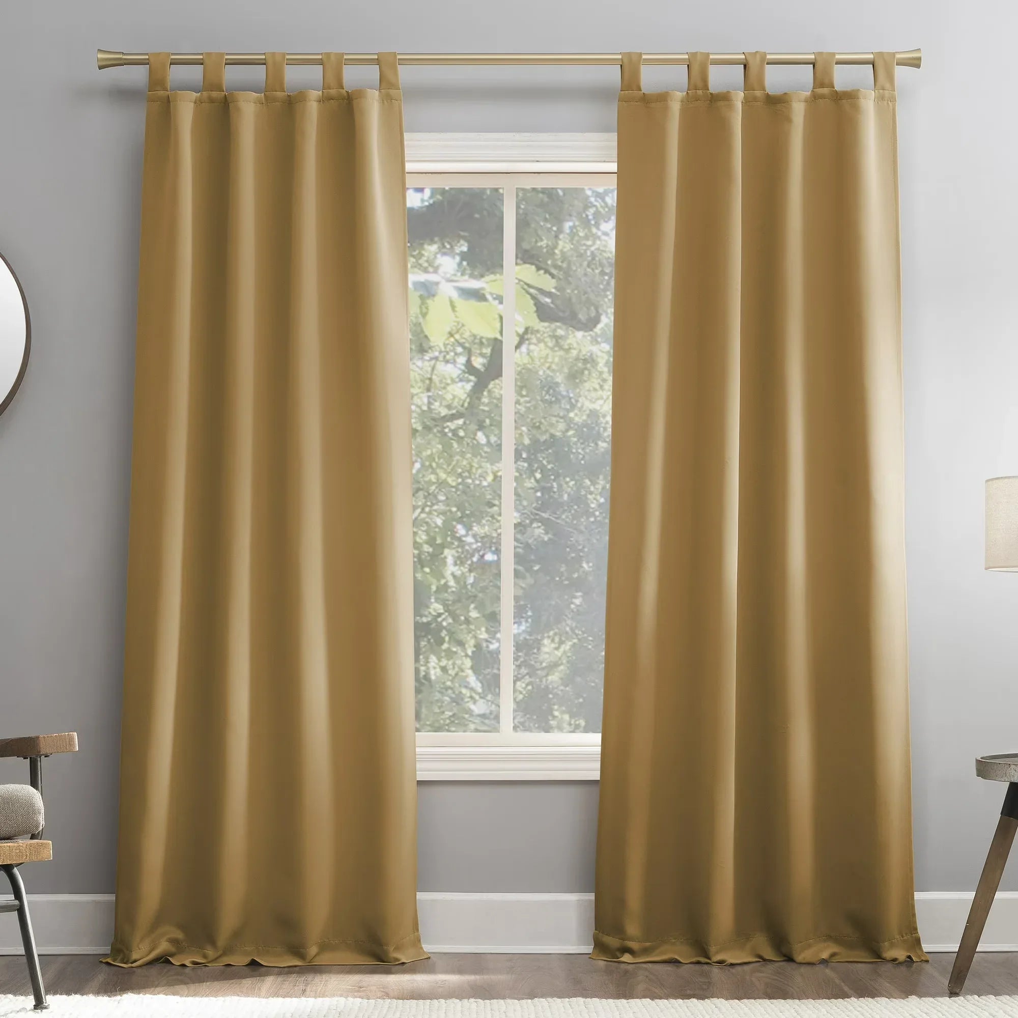 Wholesale Price with free shipping across the USA for Sun Zero Brant 1-Piece Energy Saving Blackout Tab Top Curtain Panel, 40