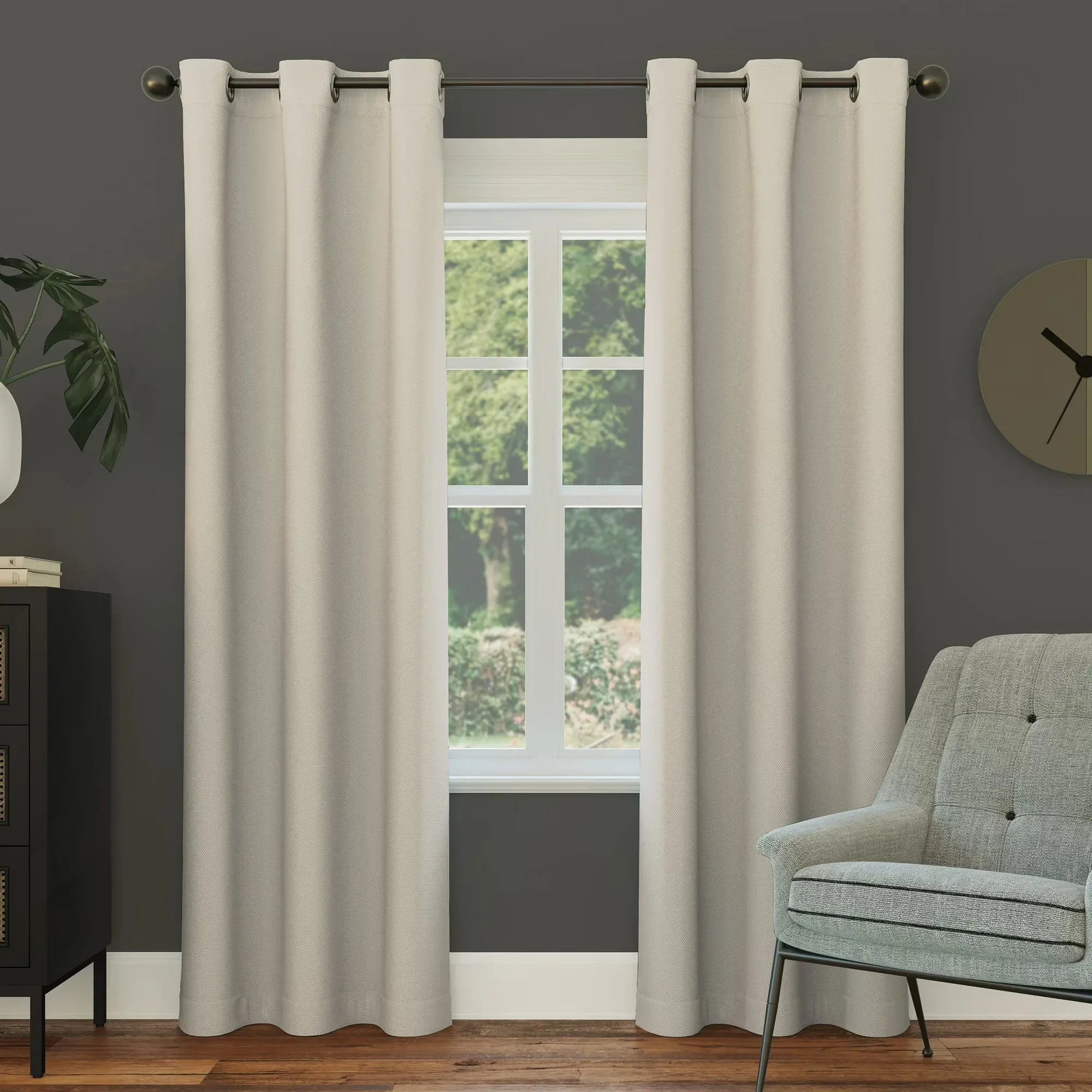 Wholesale Price with free shipping across the USA for Sun Zero Nolan Energy Efficient Blackout Grommet Curtain Panel, 40