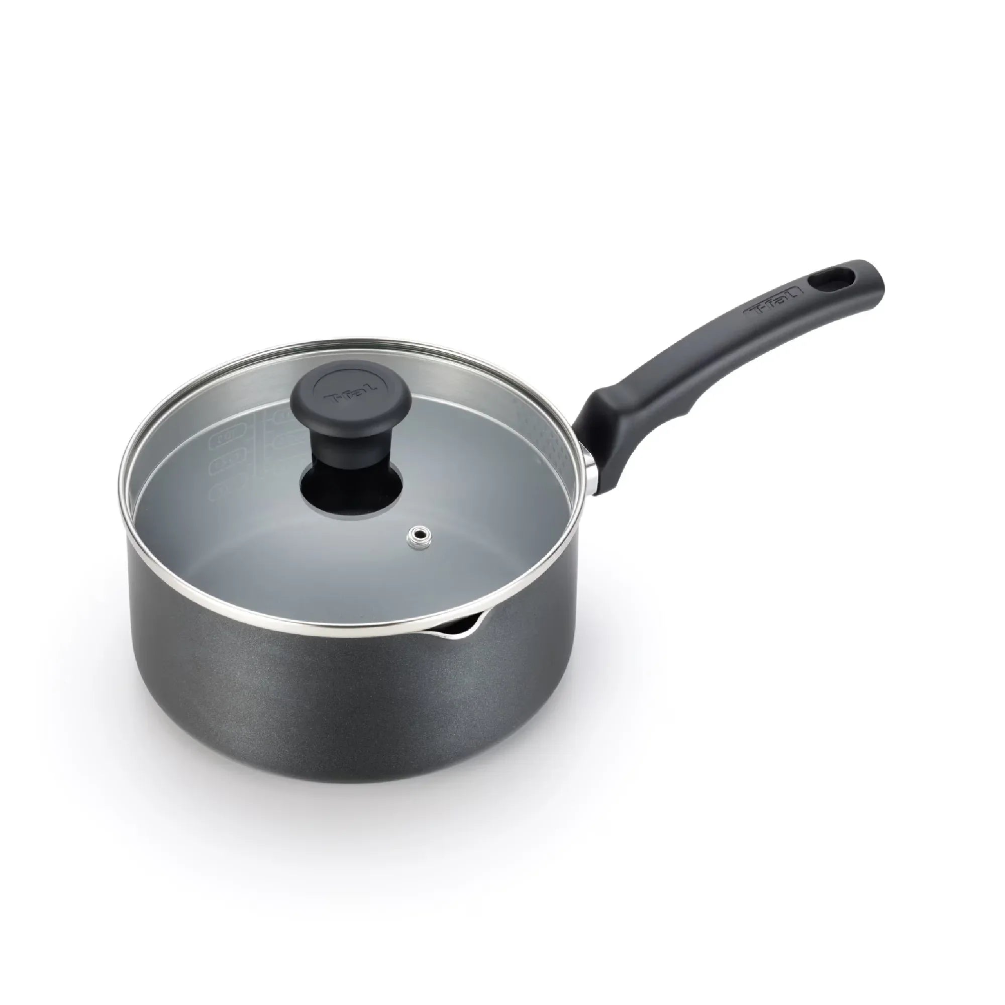Wholesale Price with free shipping across the USA for T-fal Comfort Titanium Nonstick Cookware, Sauce Pan, 3 quart, Black - Manji Distributors