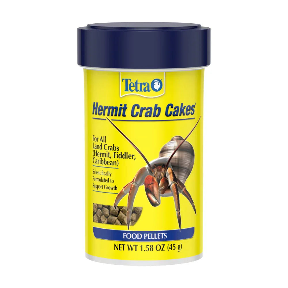 Wholesale Price with free shipping across the USA for Tetra Hermit Crab Cakes Food Pellets for All Land Crabs, 1.58 oz - Manji Distributors