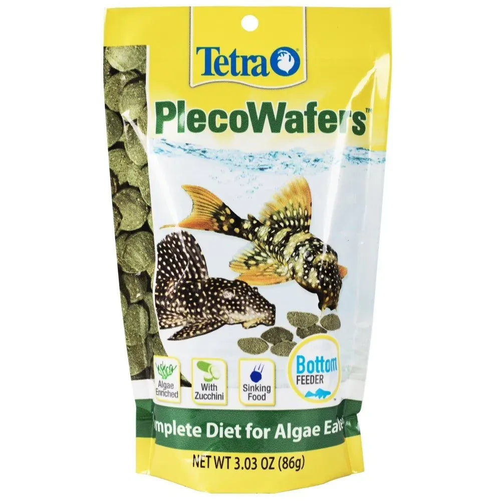 Wholesale Price with free shipping across the USA for Tetra PlecoWafers, Nutritionally Balanced Fish Food for Algae Eaters, 3.03 oz. - Manji Distributors