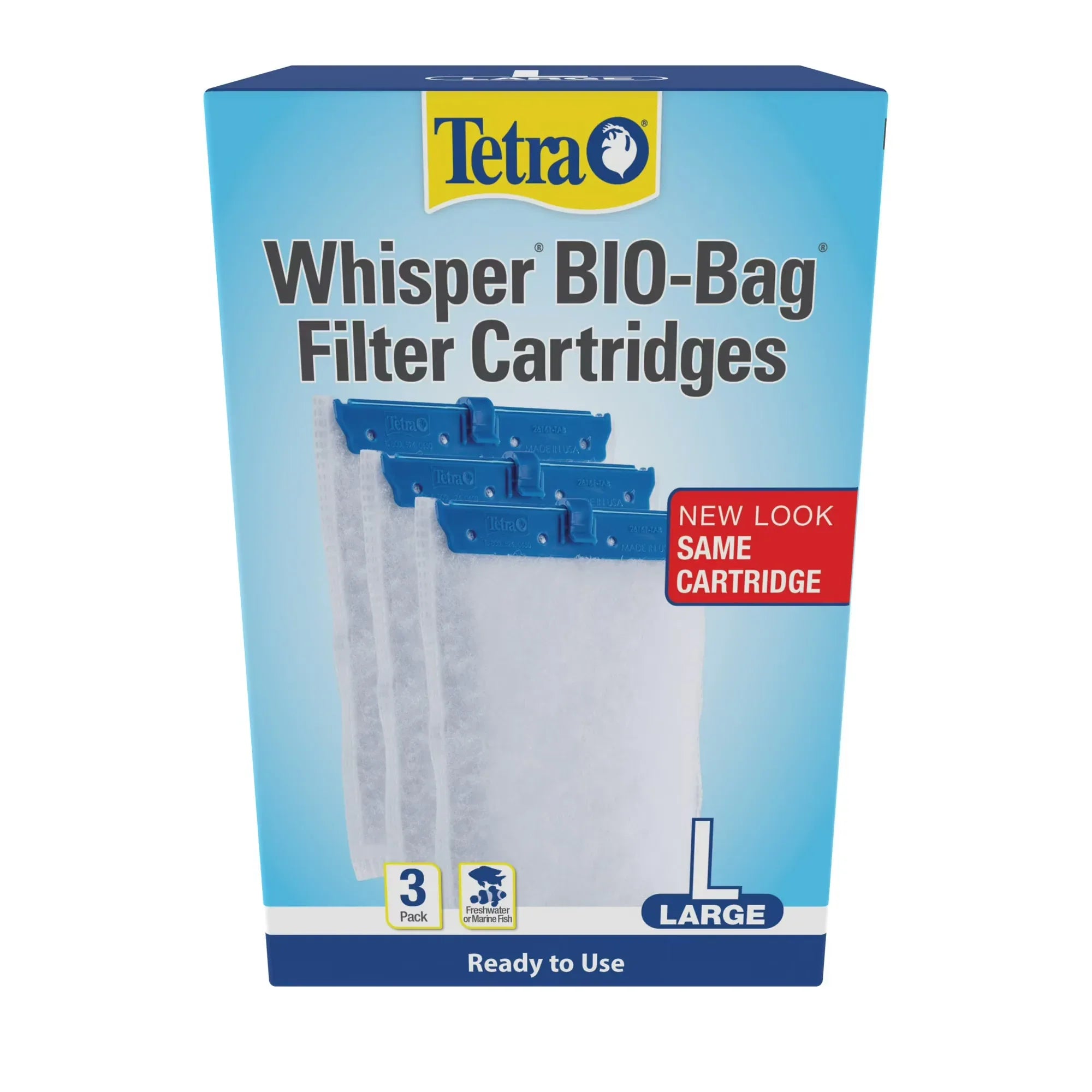Wholesale Price with free shipping across the USA for Tetra Whisper Bio-Bag Ready-to-Use Disposable Filter Cartridges for Aquariums, Large, 3 Count - Manji Distributors