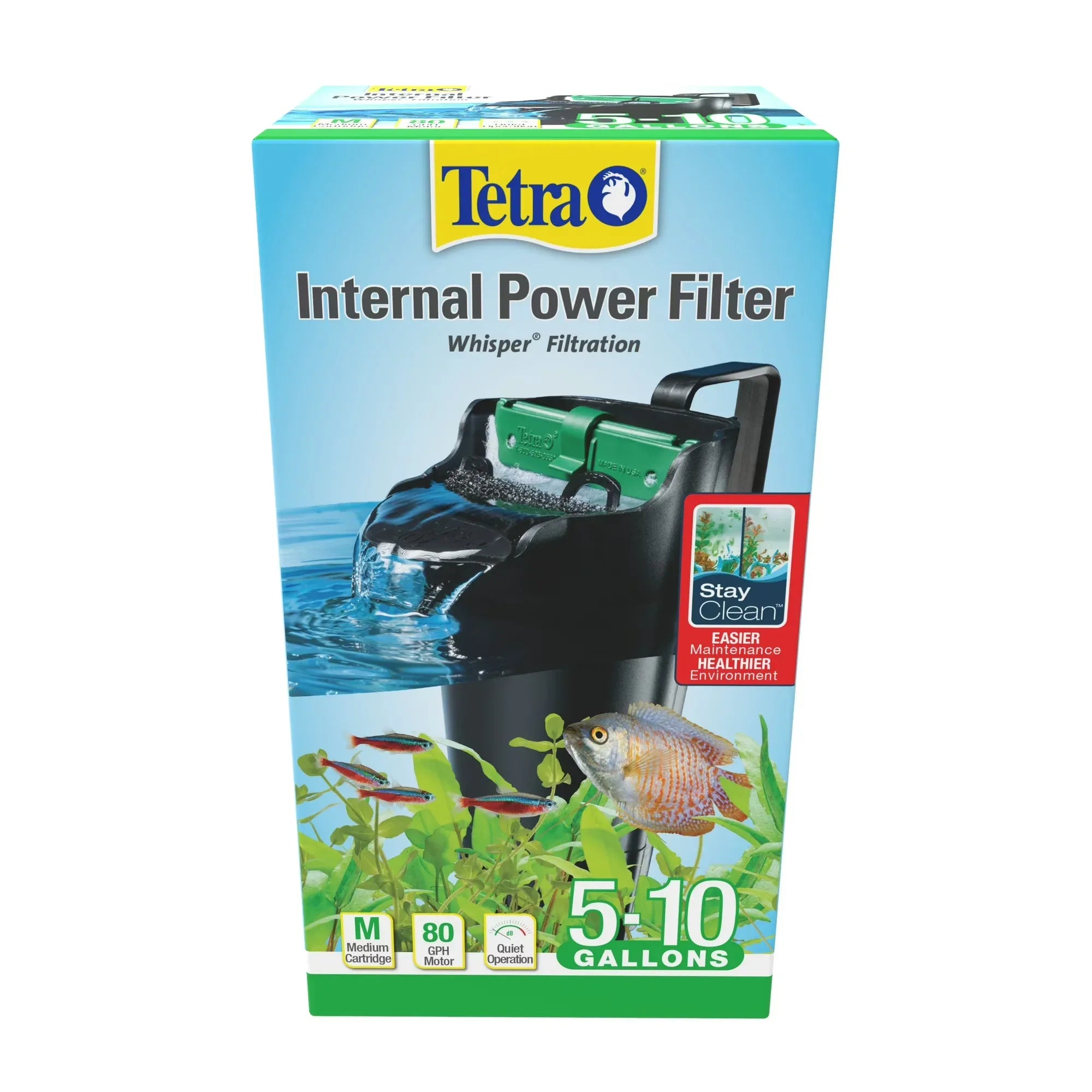 Wholesale Price with free shipping across the USA for Tetra Whisper Internal Filter 5 to 10 Gallon, with Air Pump, for Aquariums - Manji Distributors