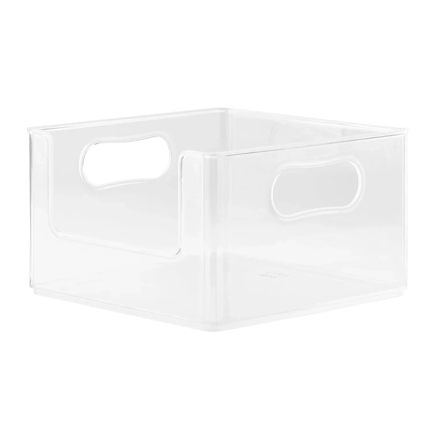 Wholesale Price with free shipping across the USA for The Home Edit Open Front Bin Clear Plastic Modular Storage System Organizer 10in x10in x 6in - Manji Distributors