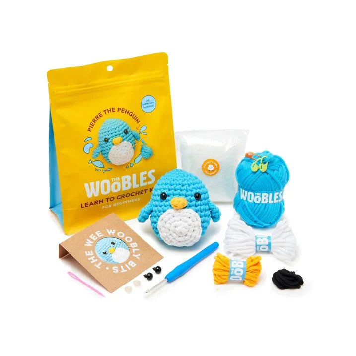 Wholesale Price with free shipping across the USA for The Woobles Beginner Crochet Amigurumi Kits - Penguin - Manji Distributors