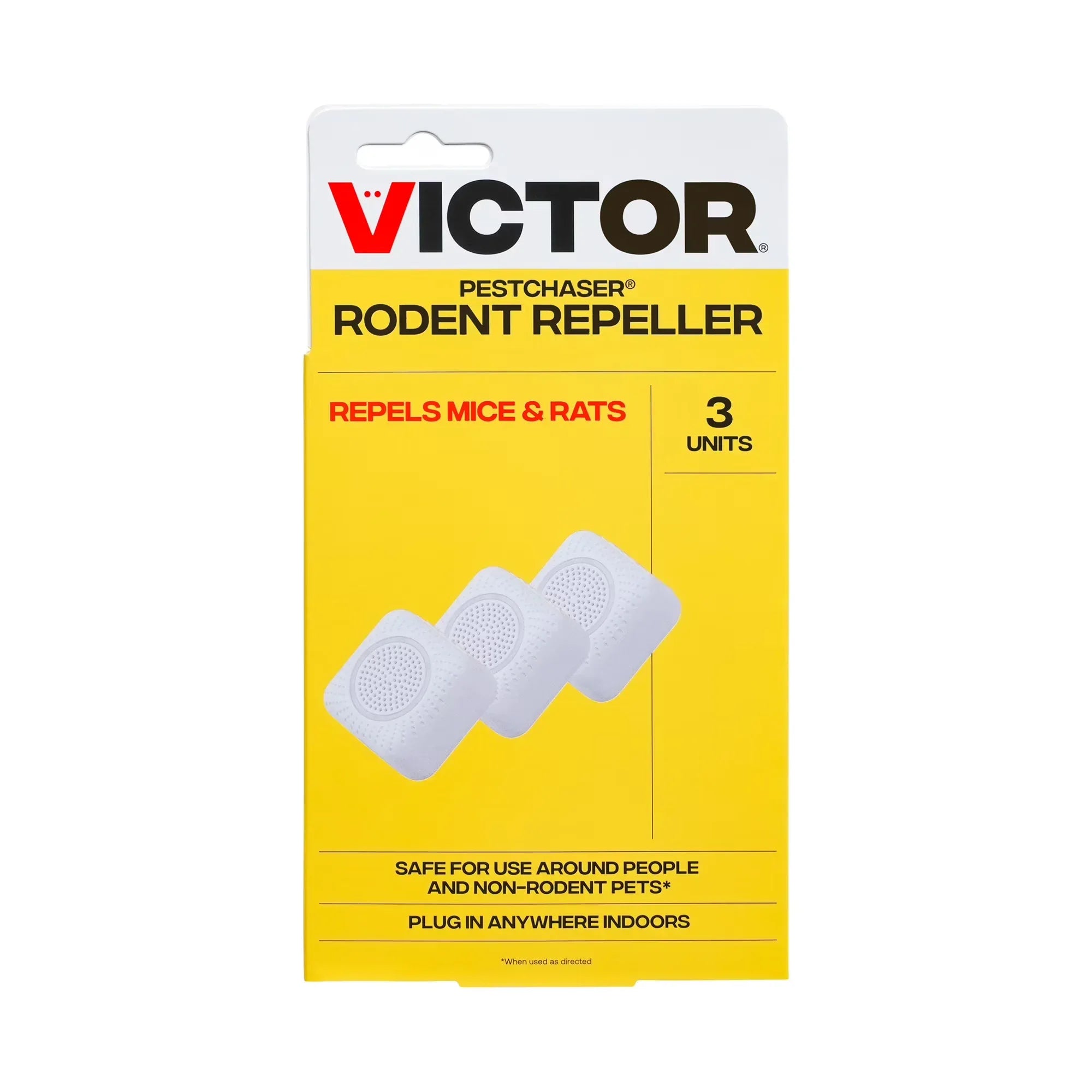 Wholesale Price with free shipping across the USA for Victor PestChaser Rodent Repellent with Nightlight - 3 Pack - White - Manji Distributors