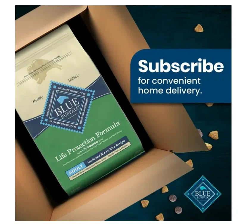 Wholesale Price with free shipping across the USA for Blue Buffalo Life Protection Formula Adult Dry Dog Food, Lamb & Brown Rice, 15 lbs. - Manji Distributors