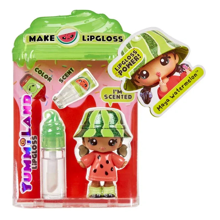 Wholesale Price with free shipping across the USA for Yummiland Lipgloss Doll Maya Watermelon, Ages 4+ - Manji Distributors