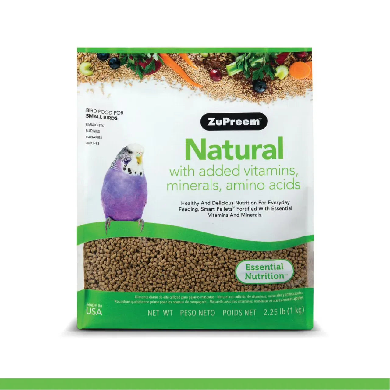 Wholesale Price with free shipping across the USA for ZuPreem® Natural Bird Food | Daily Bird Food for Small Birds | 2.25 lb - Manji Distributors