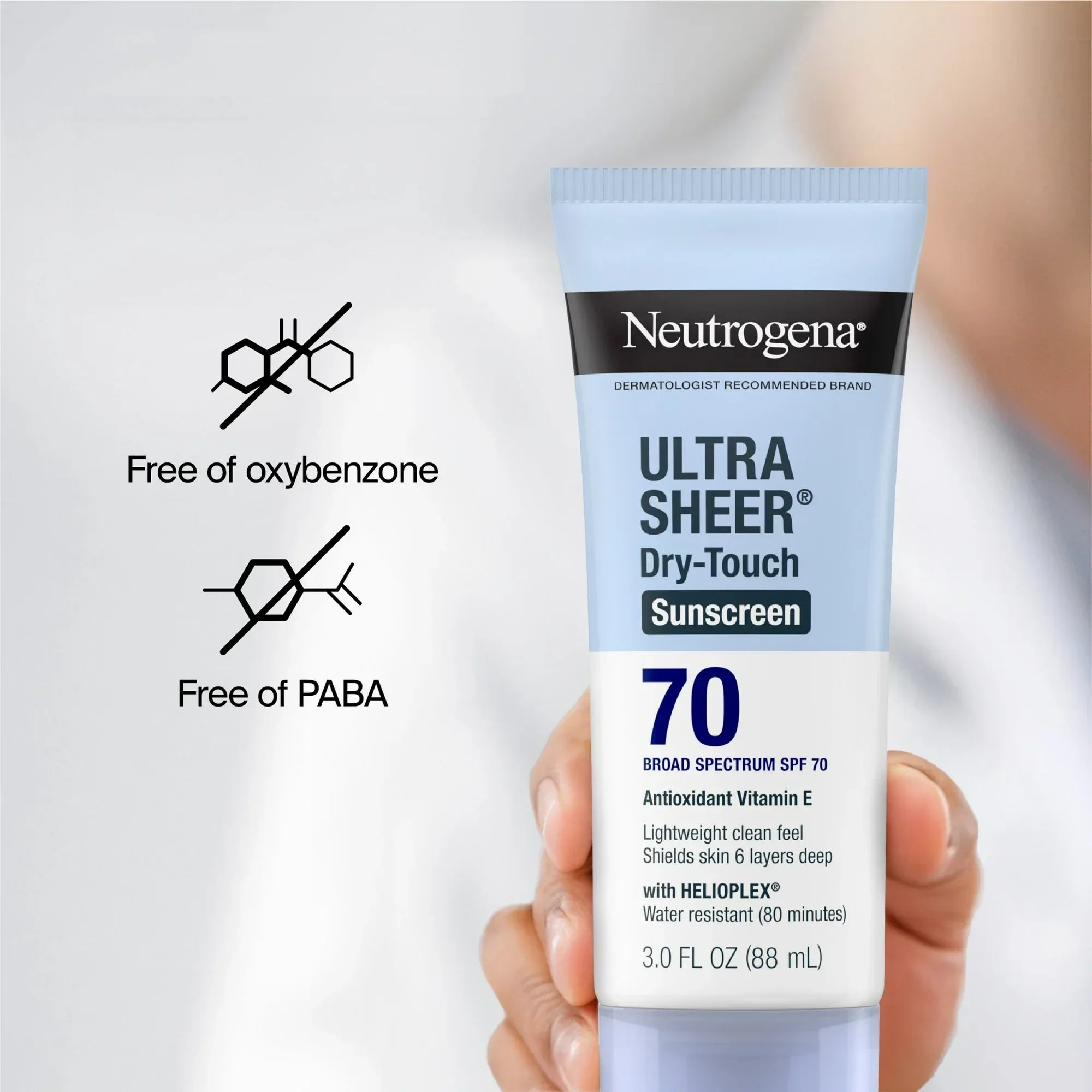 Wholesale Price with free shipping across the USA for Neutrogena Ultra Sheer Dry-Touch SPF 70 Sunscreen Lotion, 3 fl. oz - Manji Distributors