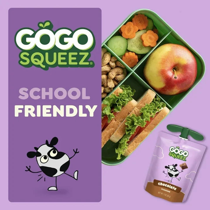 Wholesale Price with free shipping across the USA for GoGo squeeZ Puddingz On-the-Go Chocolate Pudding Snack Pouches, 3 oz (10 Pack) - Manji Distributors