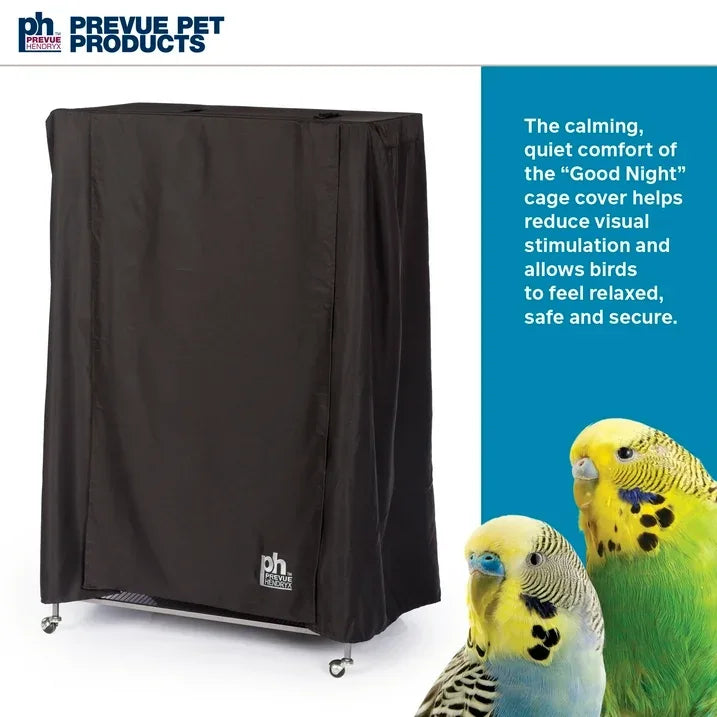 Wholesale Price with free shipping across the USA for Prevue Pet Products Goodnight Birdcage Cover, Black - Manji Distributors