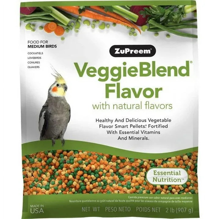 Wholesale Price with free shipping across the USA for ZuPreem® VeggieBlend® Flavor with Natural Flavor for Medium Birds - Manji Distributors