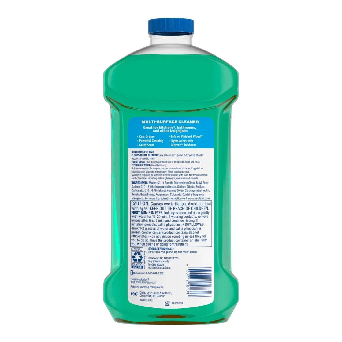 Wholesale Price with free shipping across the USA for Mr. Clean 2X Concentrated Multi Surface, All Purpose Cleaner, Febreze Meadows & Rain Scent, 41 fl oz - Manji Distributors